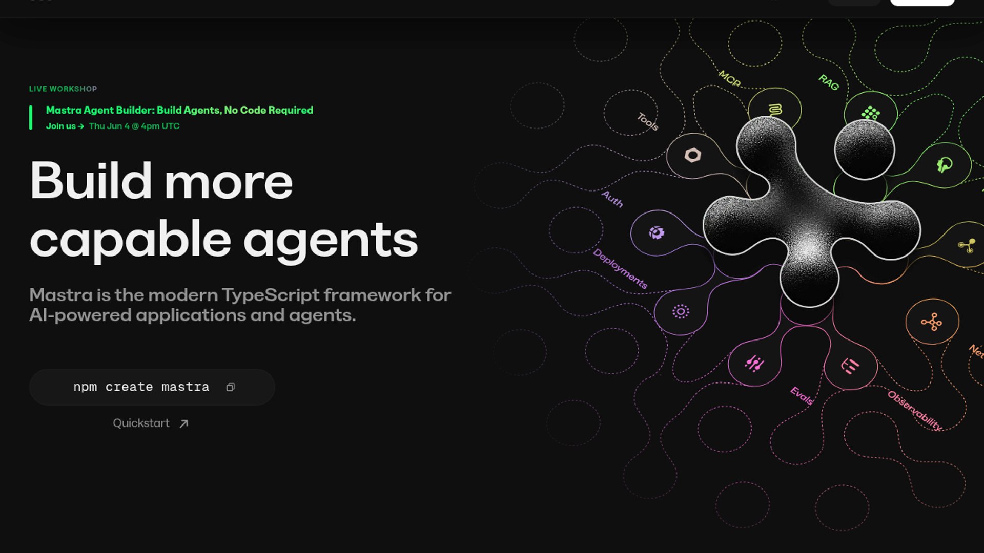 Mastra hosts a featured discussion with Google DeepMind's Ivan Leo on building advanced agentic workflows using Anthropic's Claude Opus 4.8 and the Mastra Agent Builder.