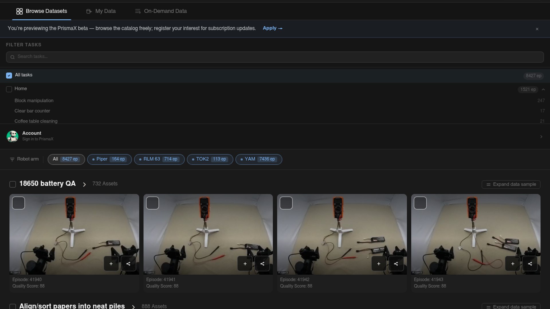 PrismaX Debuts Robotics Data Platform