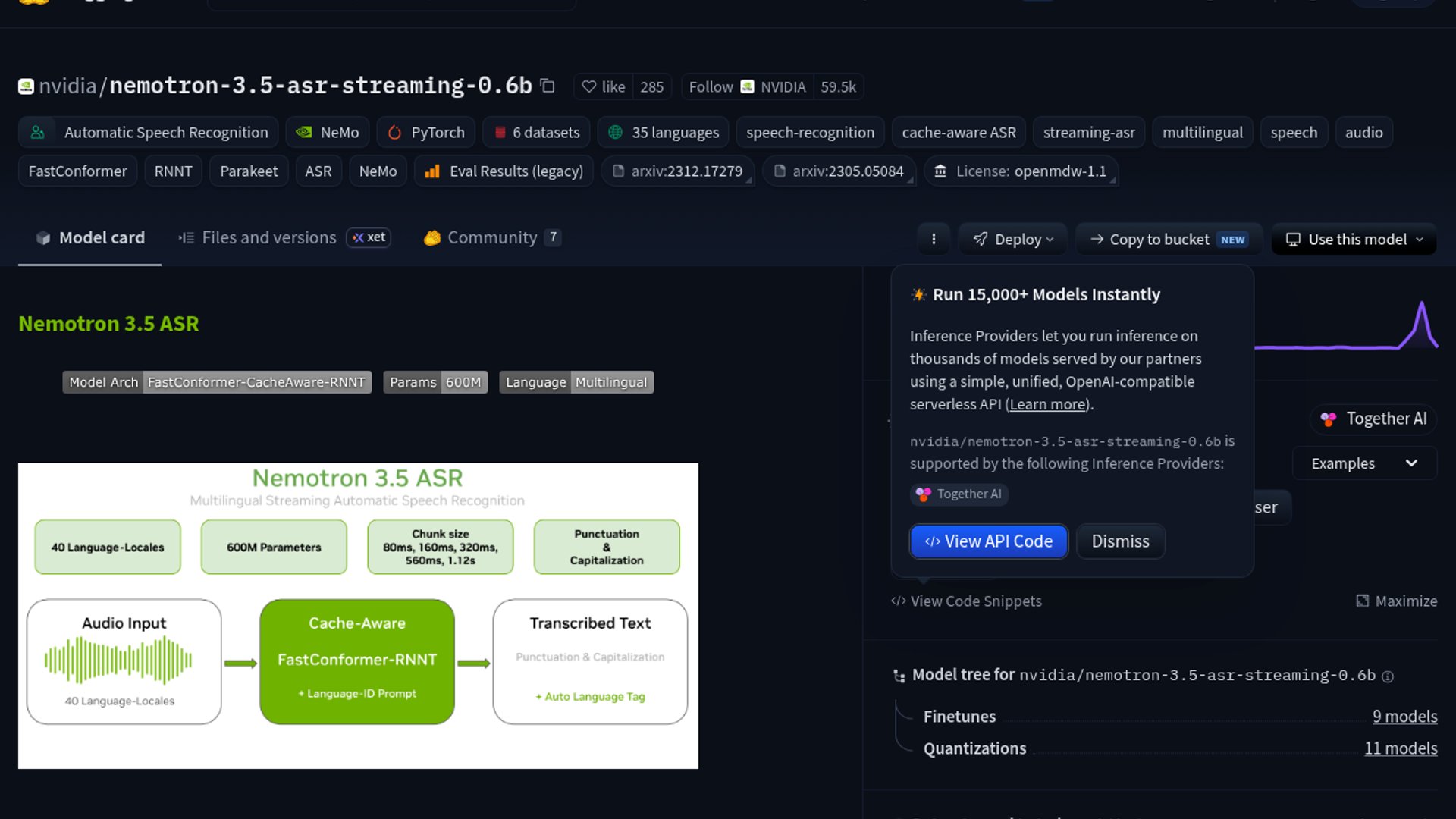 NVIDIA drops Nemotron 3.5 ASR