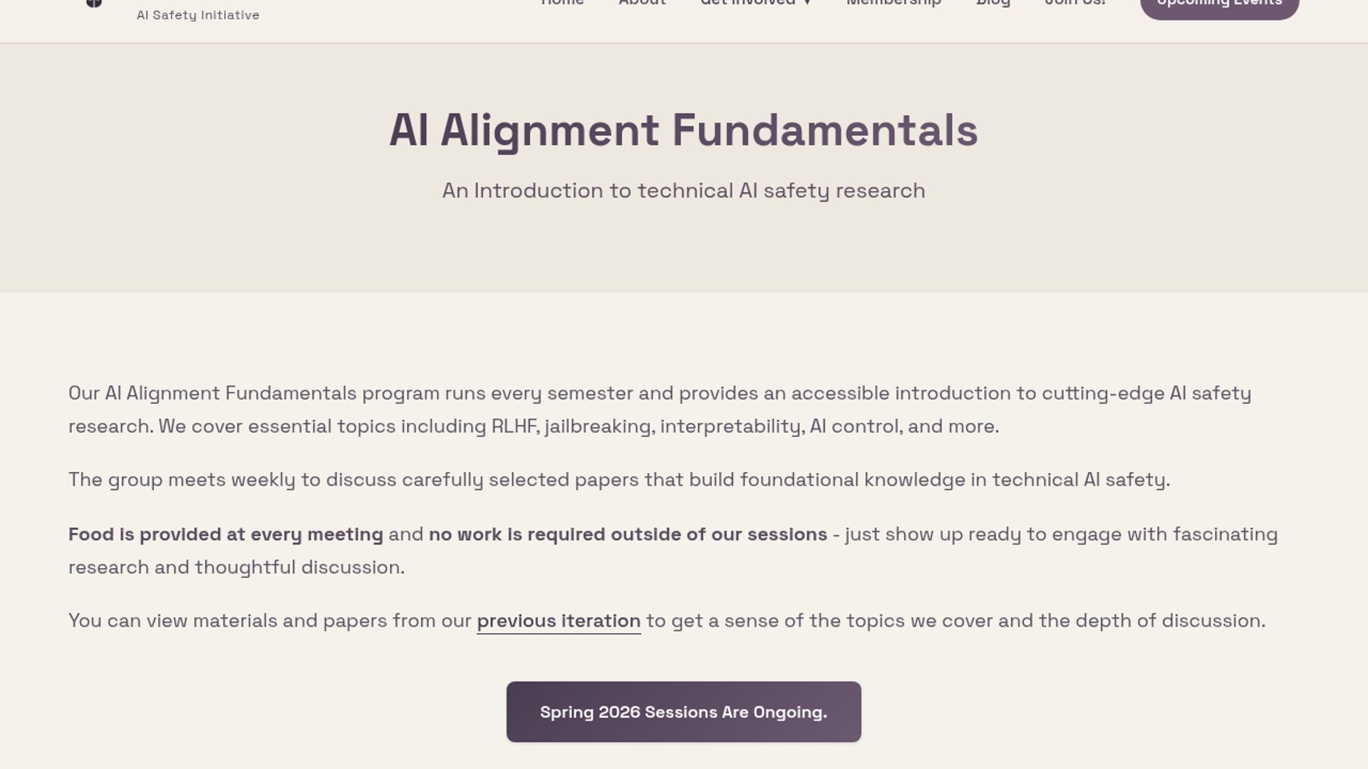 CASI's AI Alignment Fundamentals Builds Safety Fluency