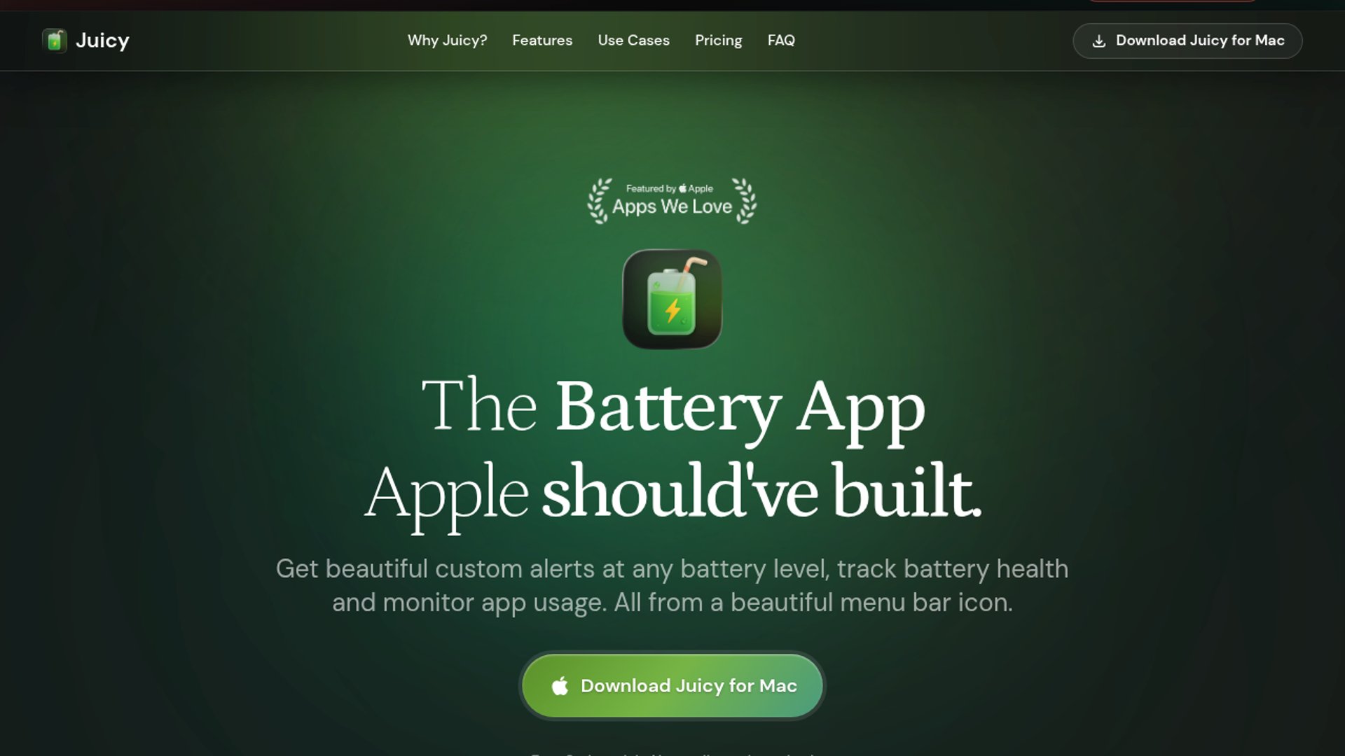 Juicy customizes macOS battery management