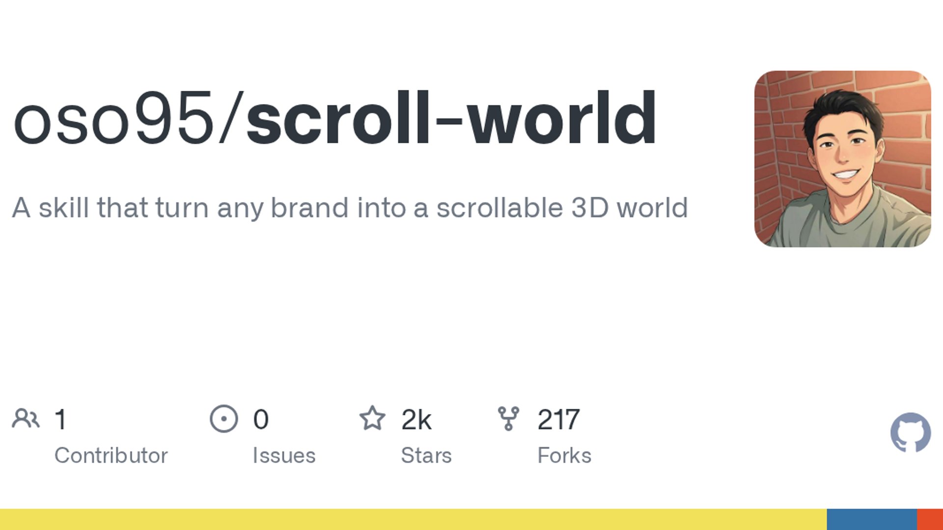 scroll-world launches scroll-driven 3D flight skill