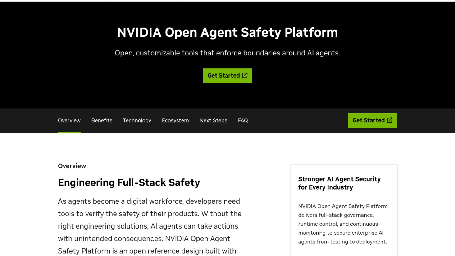 NVIDIA launches Open Agent Safety Platform