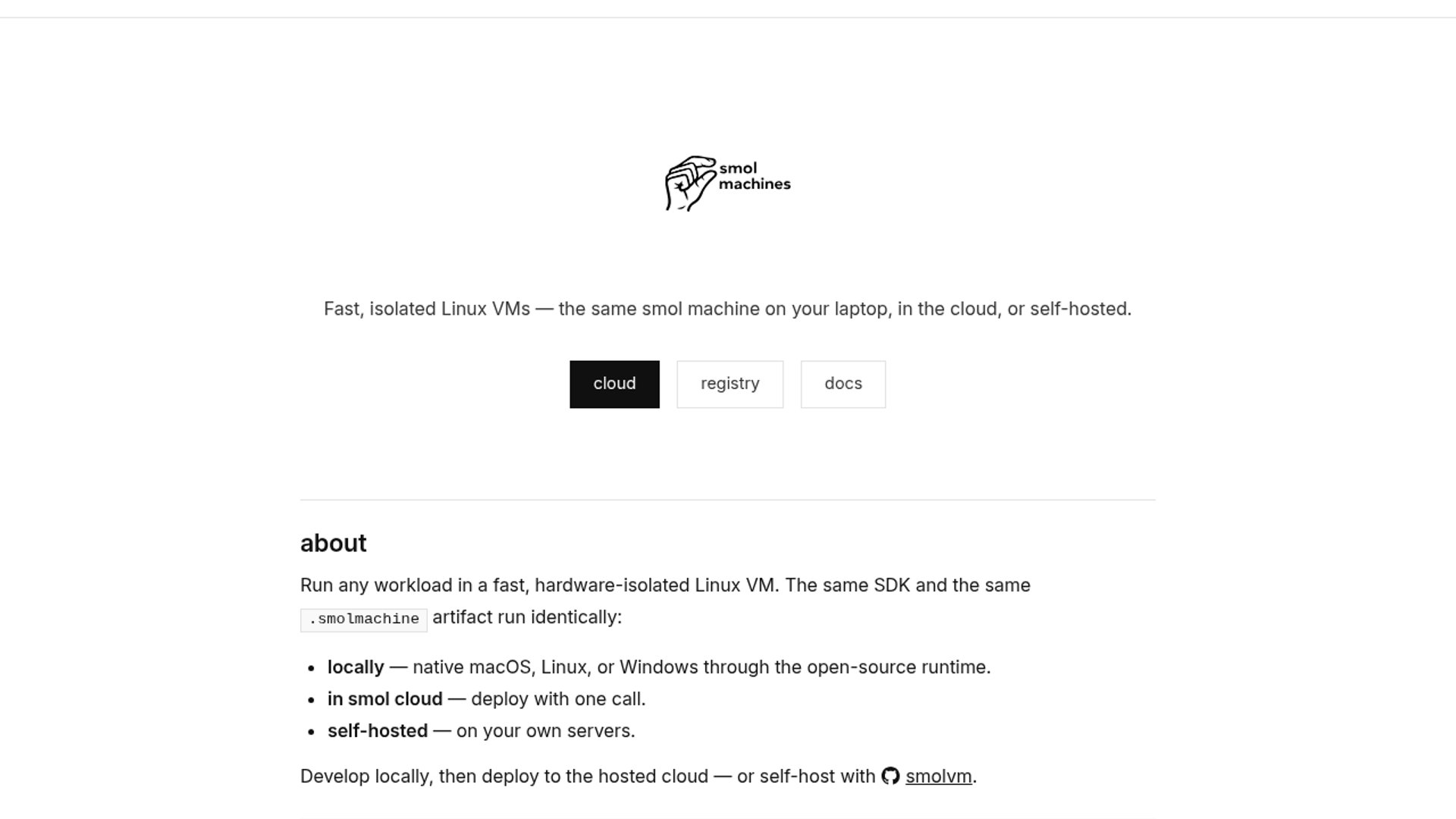 smol machines gives agents real Linux computers