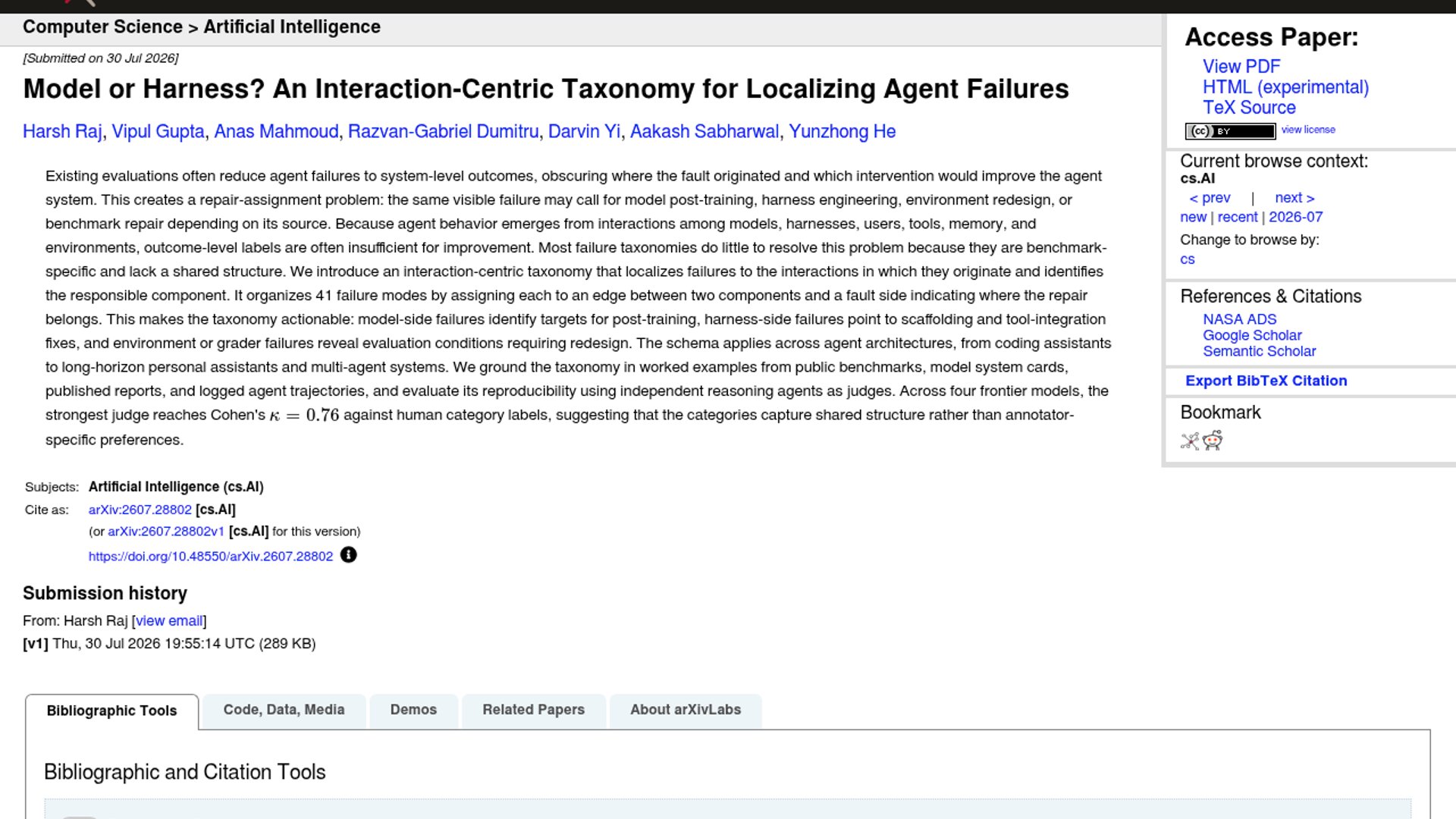 Taxonomy Organizes 41 AI Agent Failure Modes
