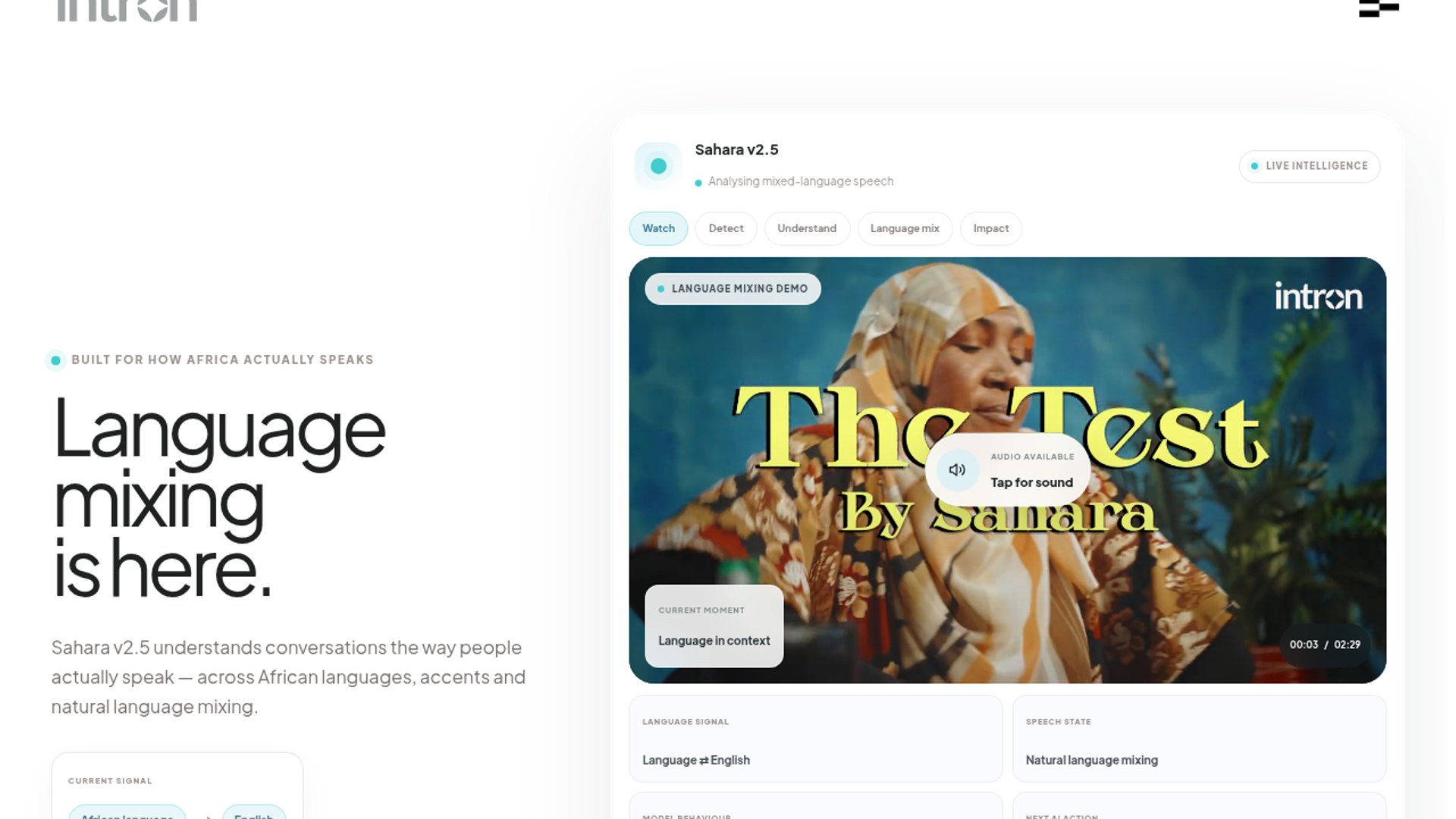 Sahara v2.5 brings code-switching to Africa