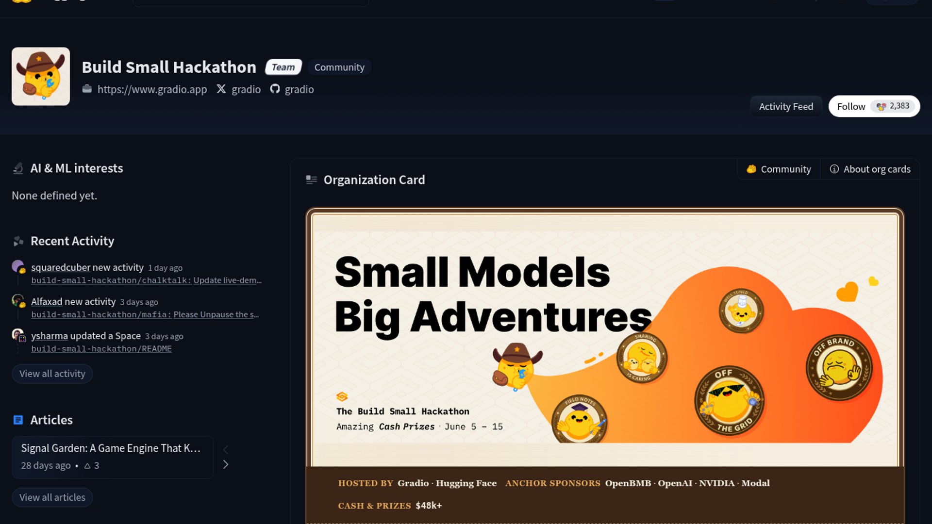 Tiny Army, Eyas win Build Small hackathon