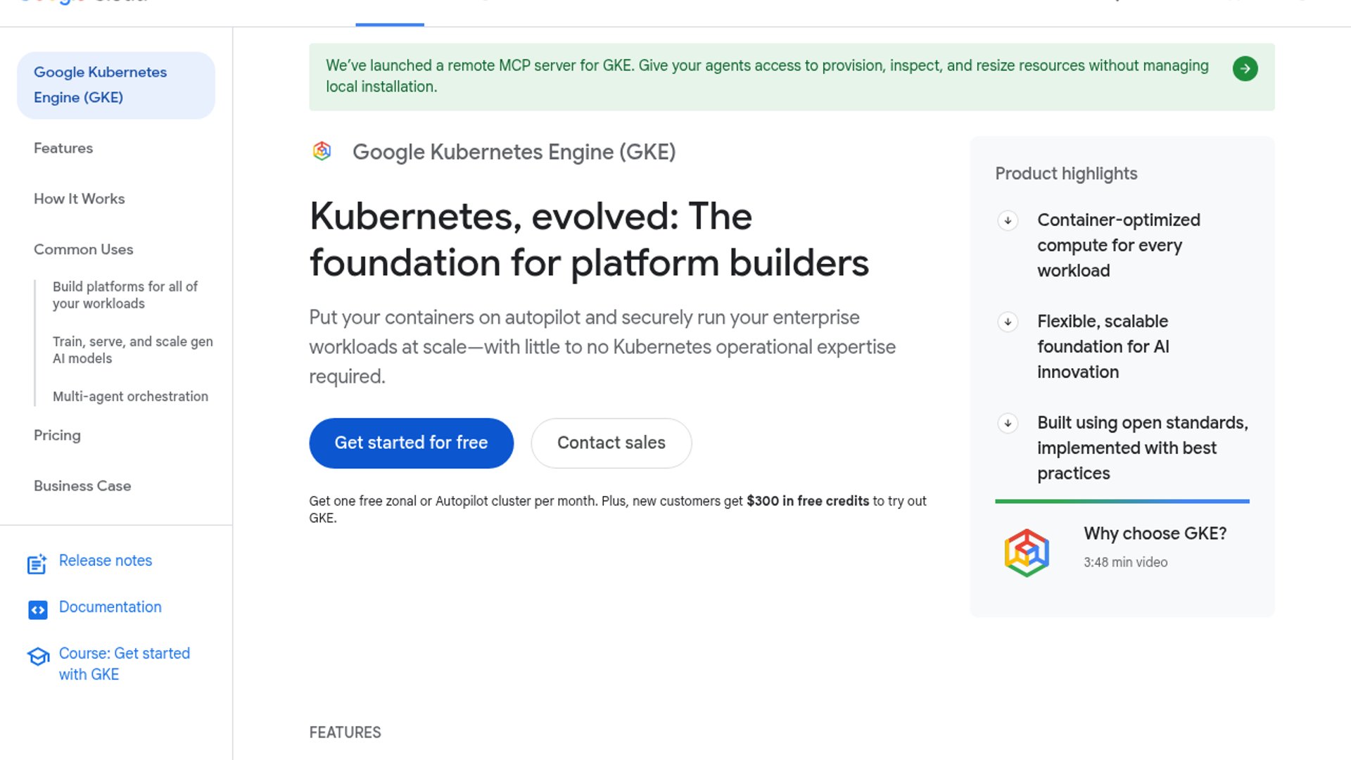 Tutorial deploys remote MCP to GKE