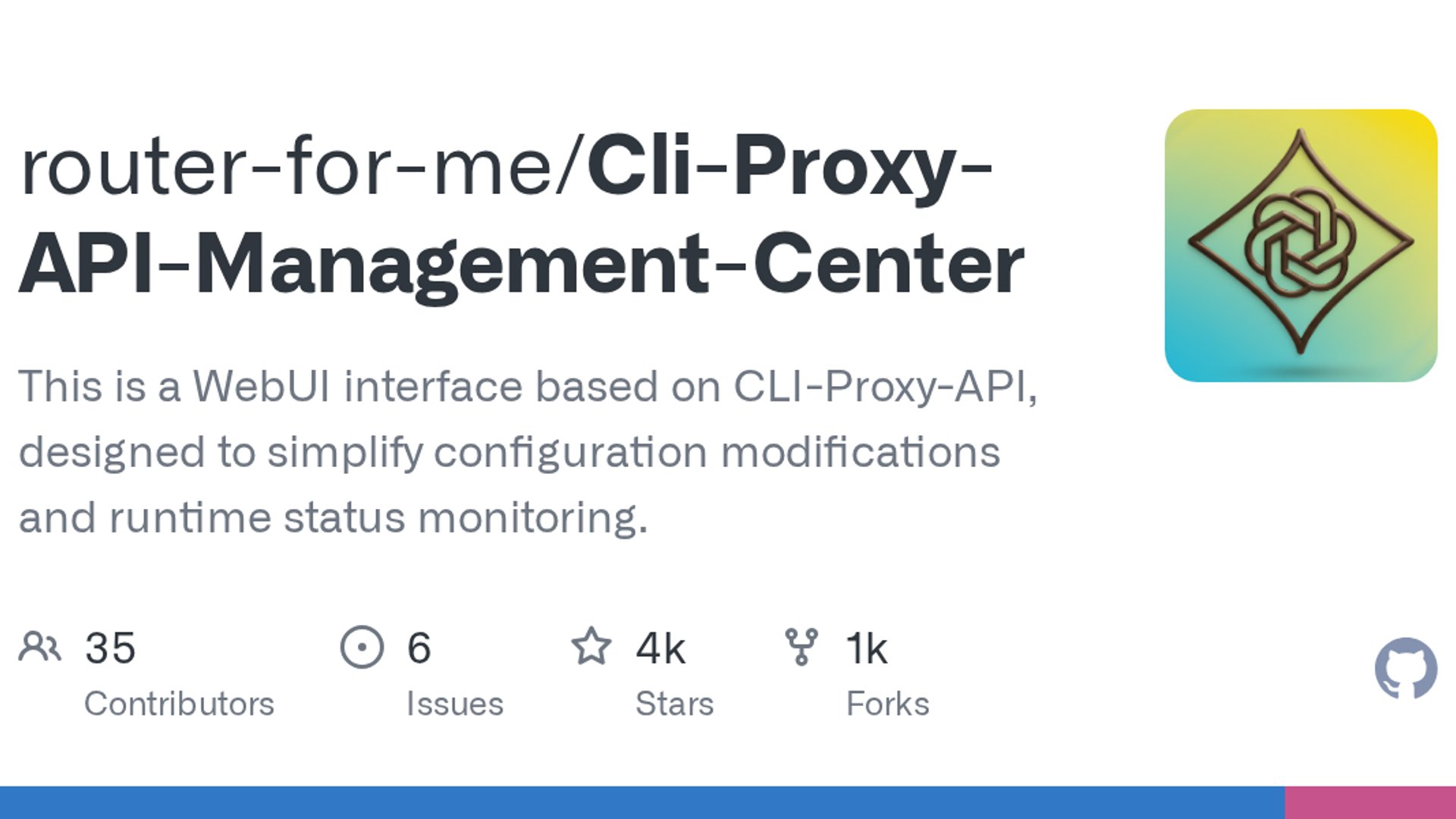 Cli-Proxy-API Management Center launches WebUI configuration dashboard