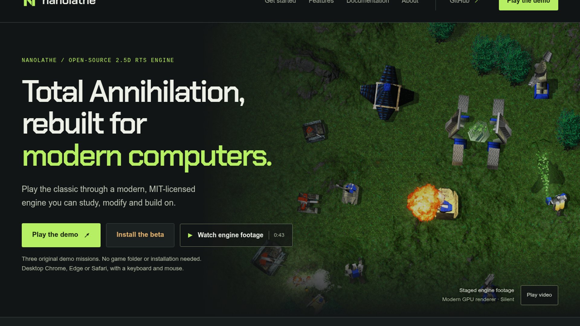 Nanolathe Rebuilds Total Annihilation for Modern PCs