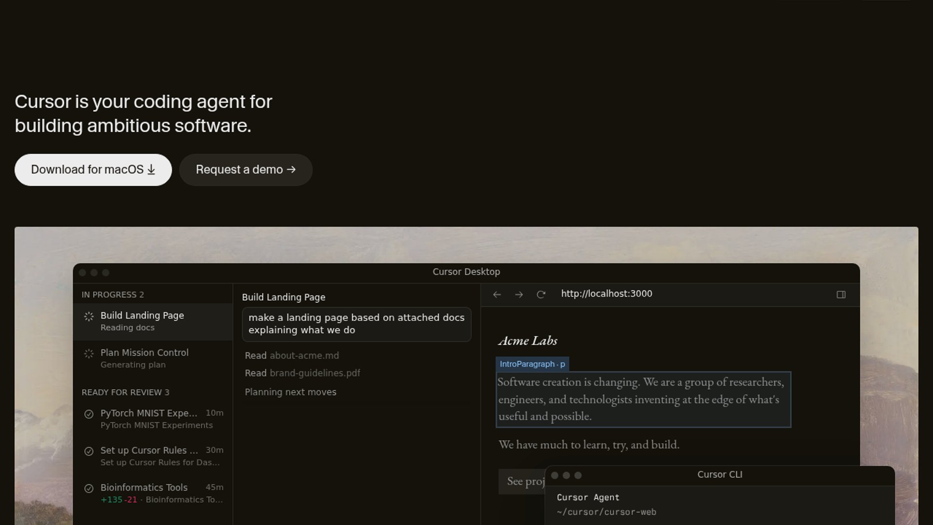 Cursor framing shifts competition from Claude Desktop to ChatGPT Desktop