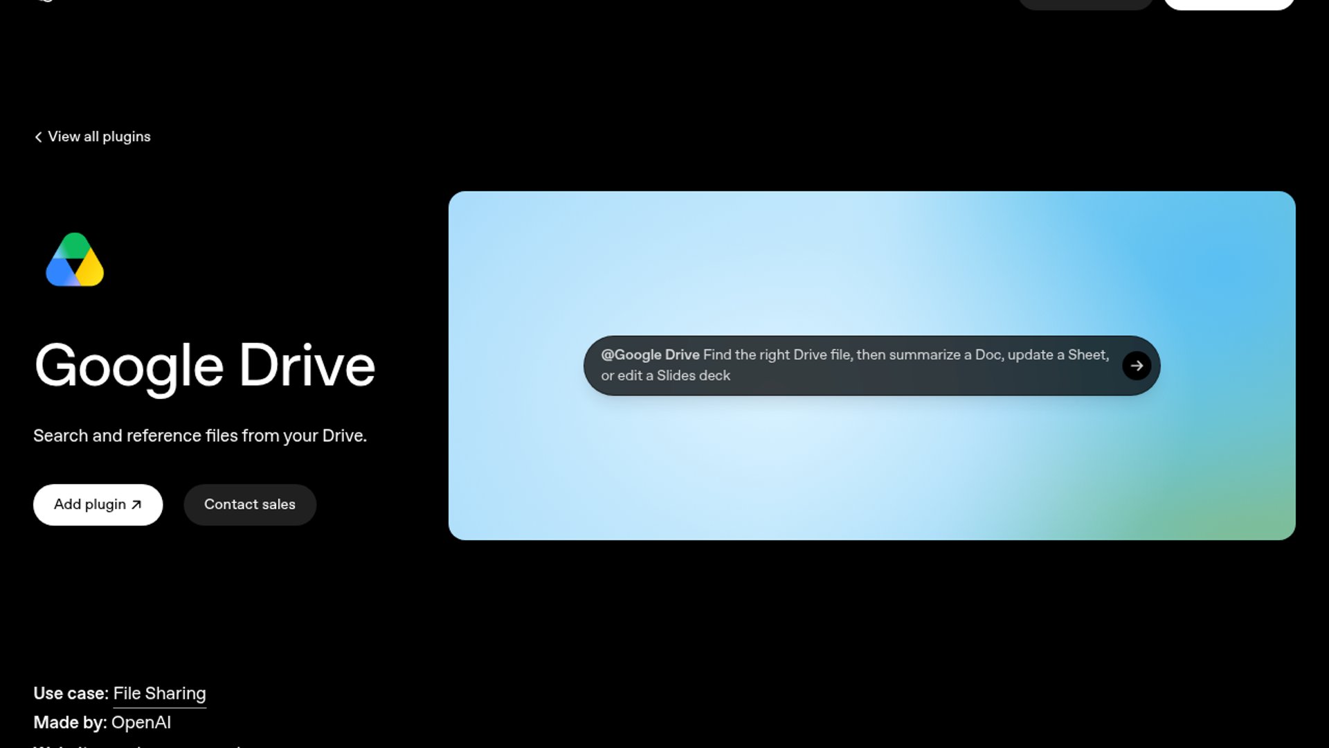 ChatGPT brings Google Drive into Work