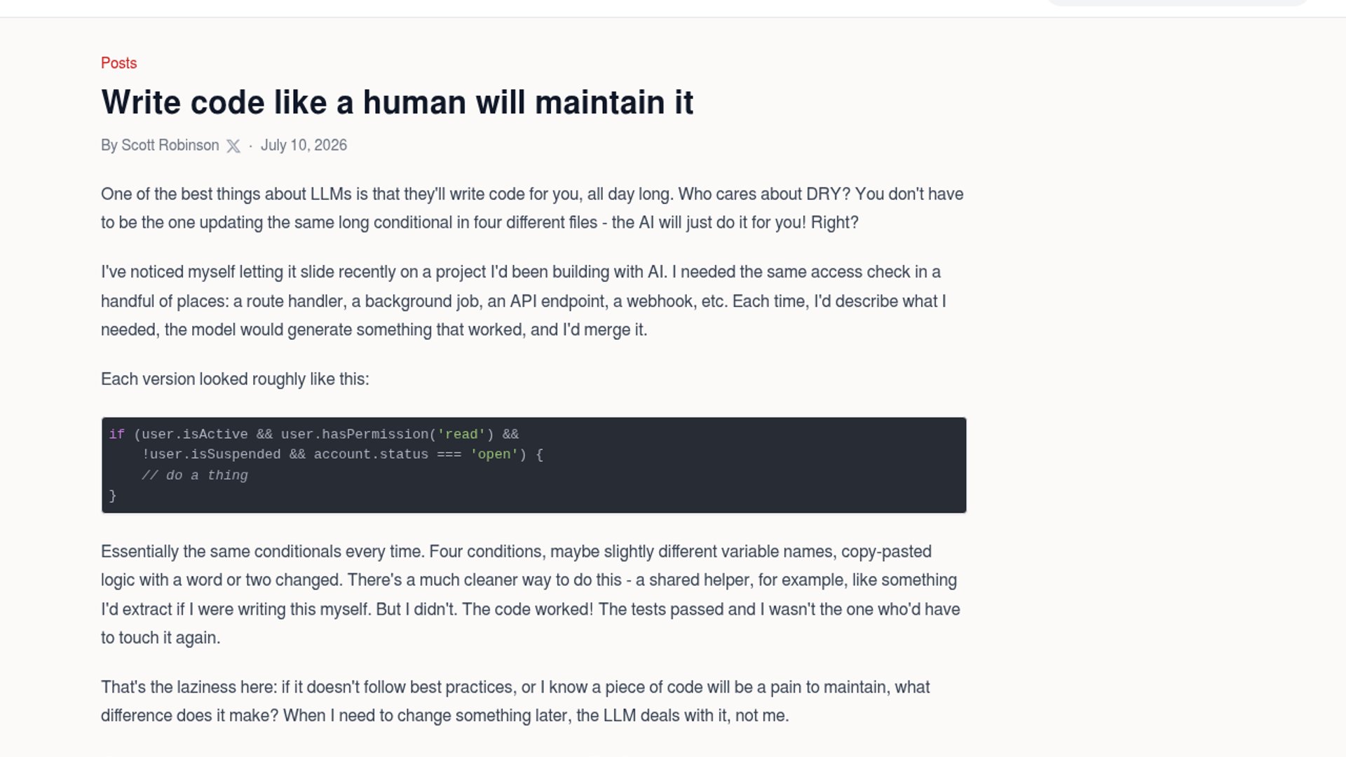 AI mirrors and multiplies messy code