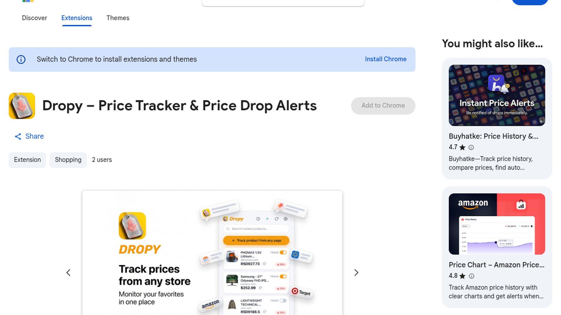 Dropy widens price tracking across marketplaces