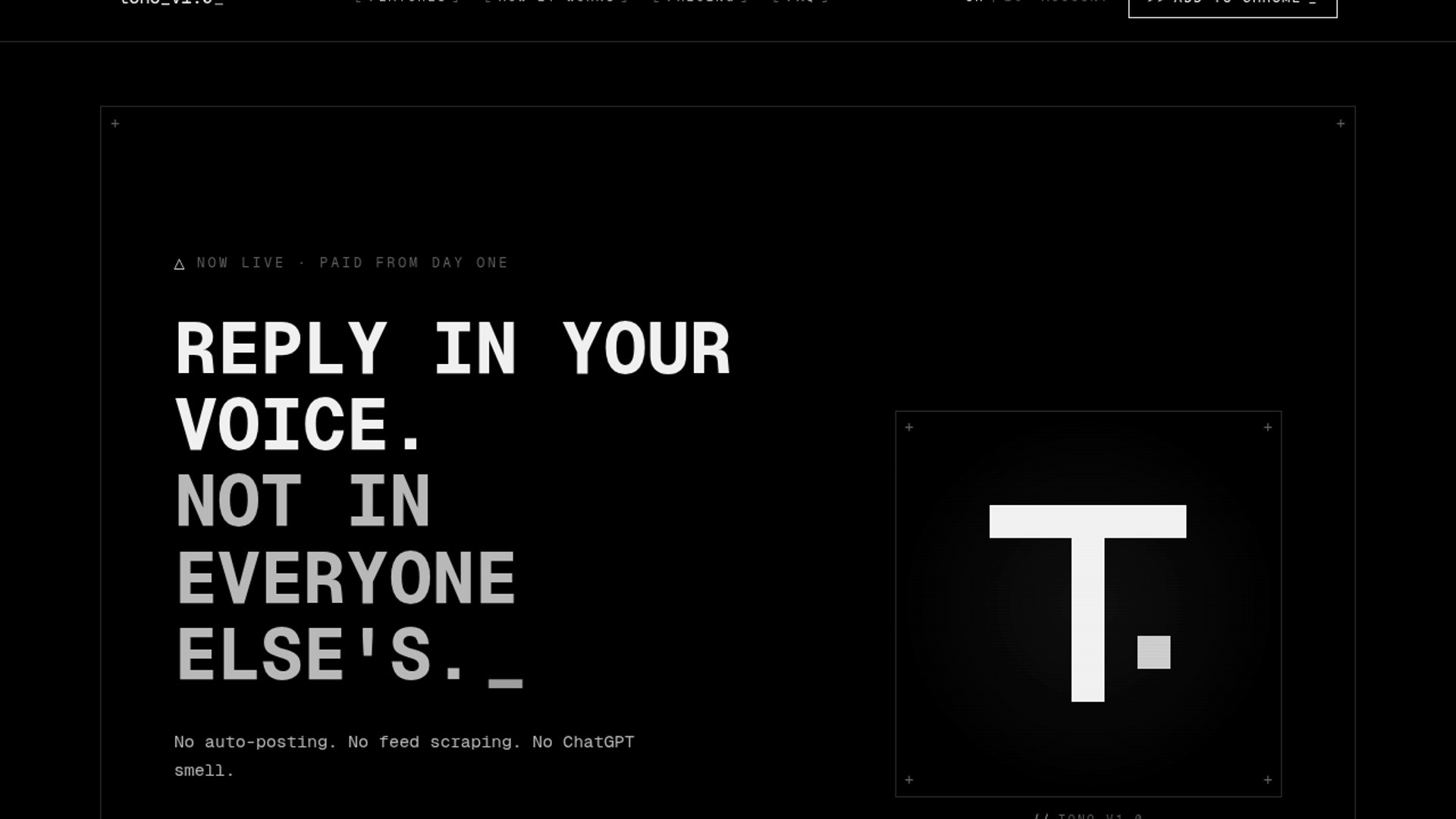 Tono generates personalized AI thread replies