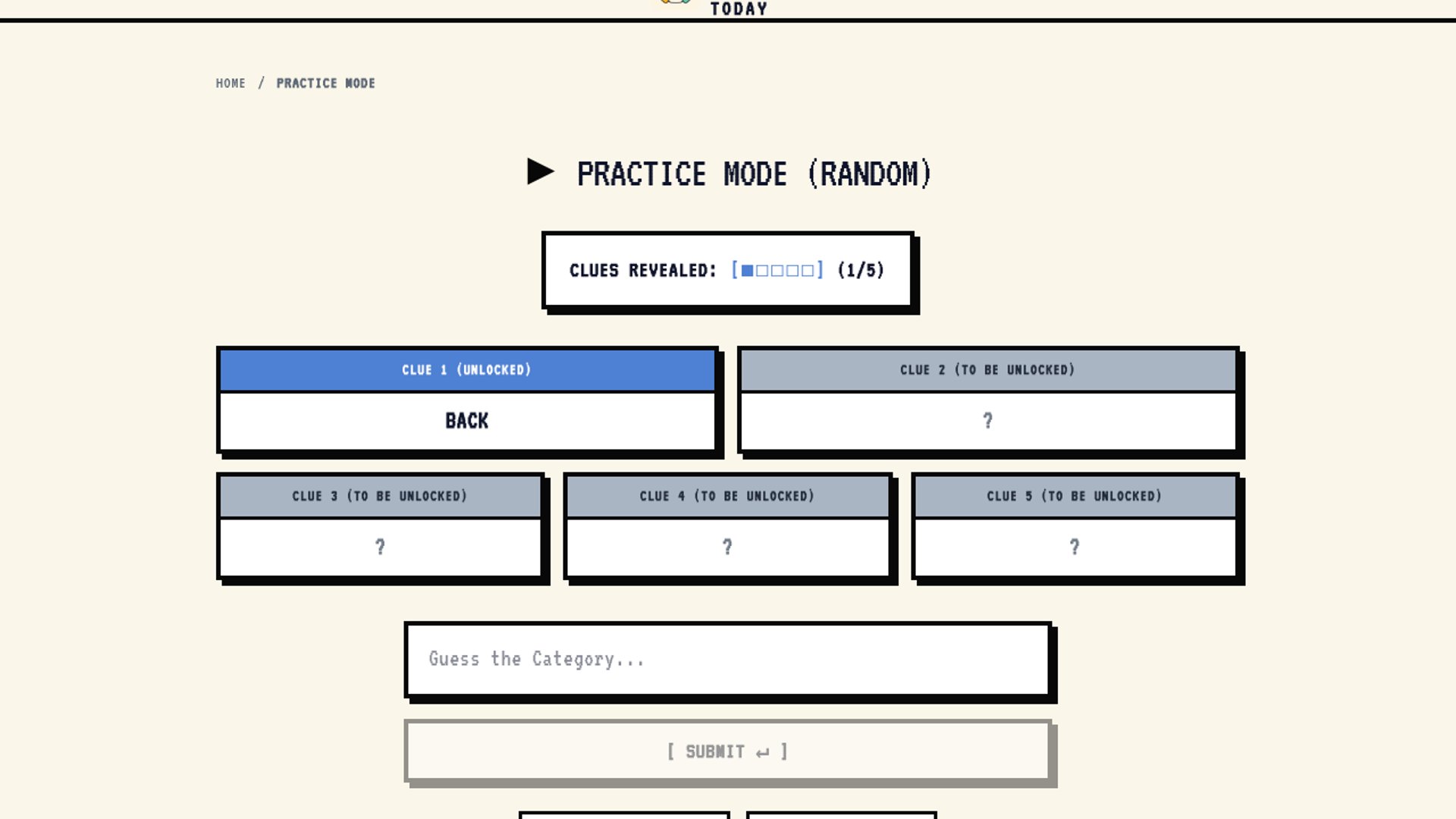 Pinpoint Answer Today offers spoiler-free word puzzle practice