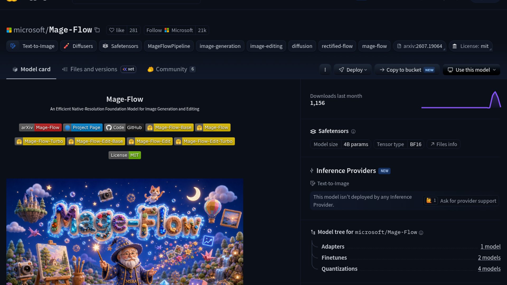 Microsoft releases Mage Flow 4B image model