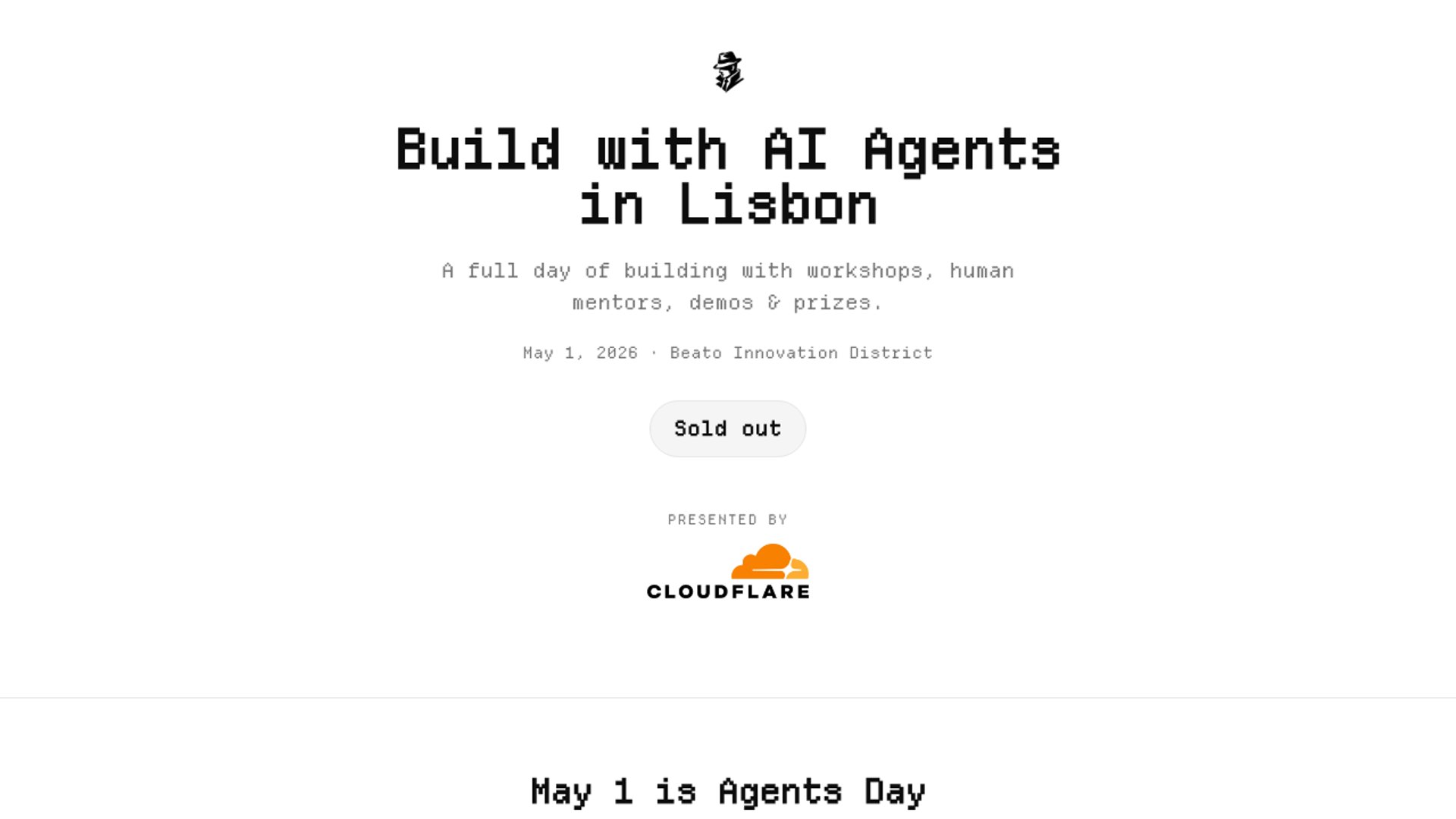 Cloudflare backs Lisbon Agents Day next week