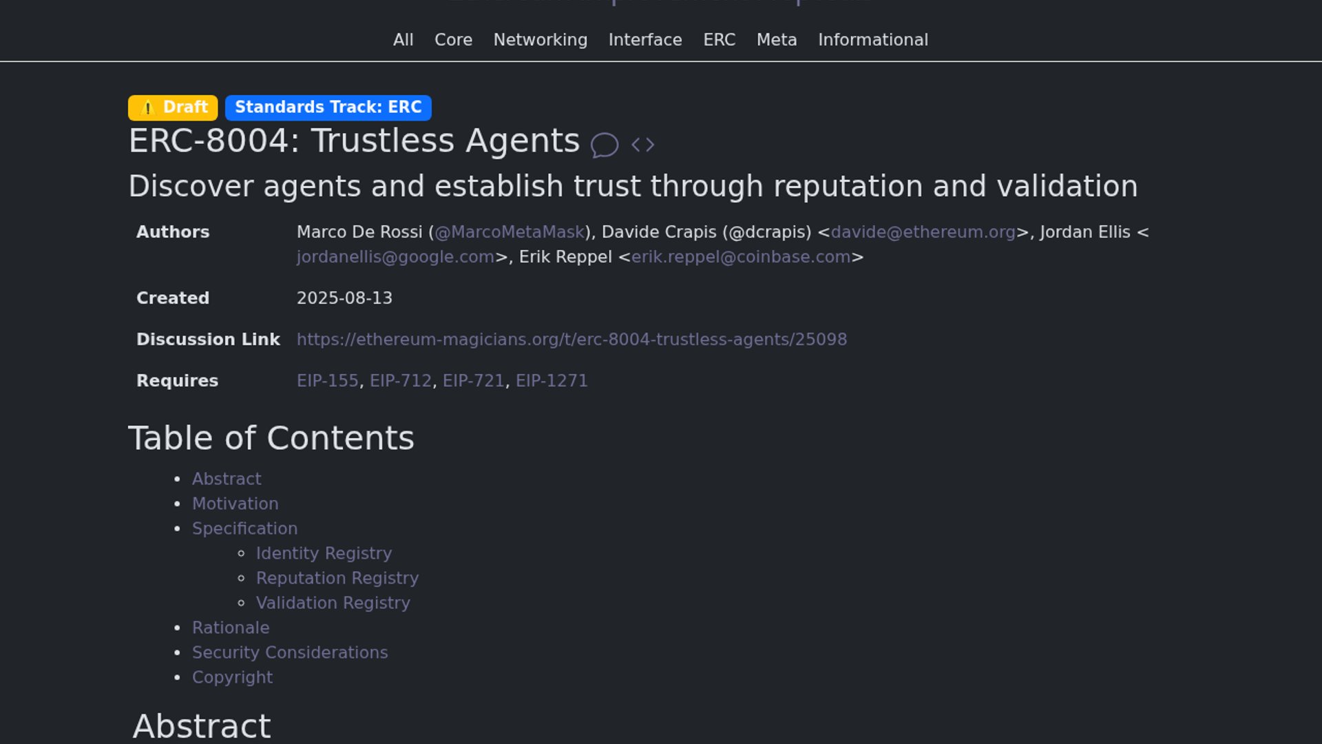 ERC-8004 standardizes trust for AI agents