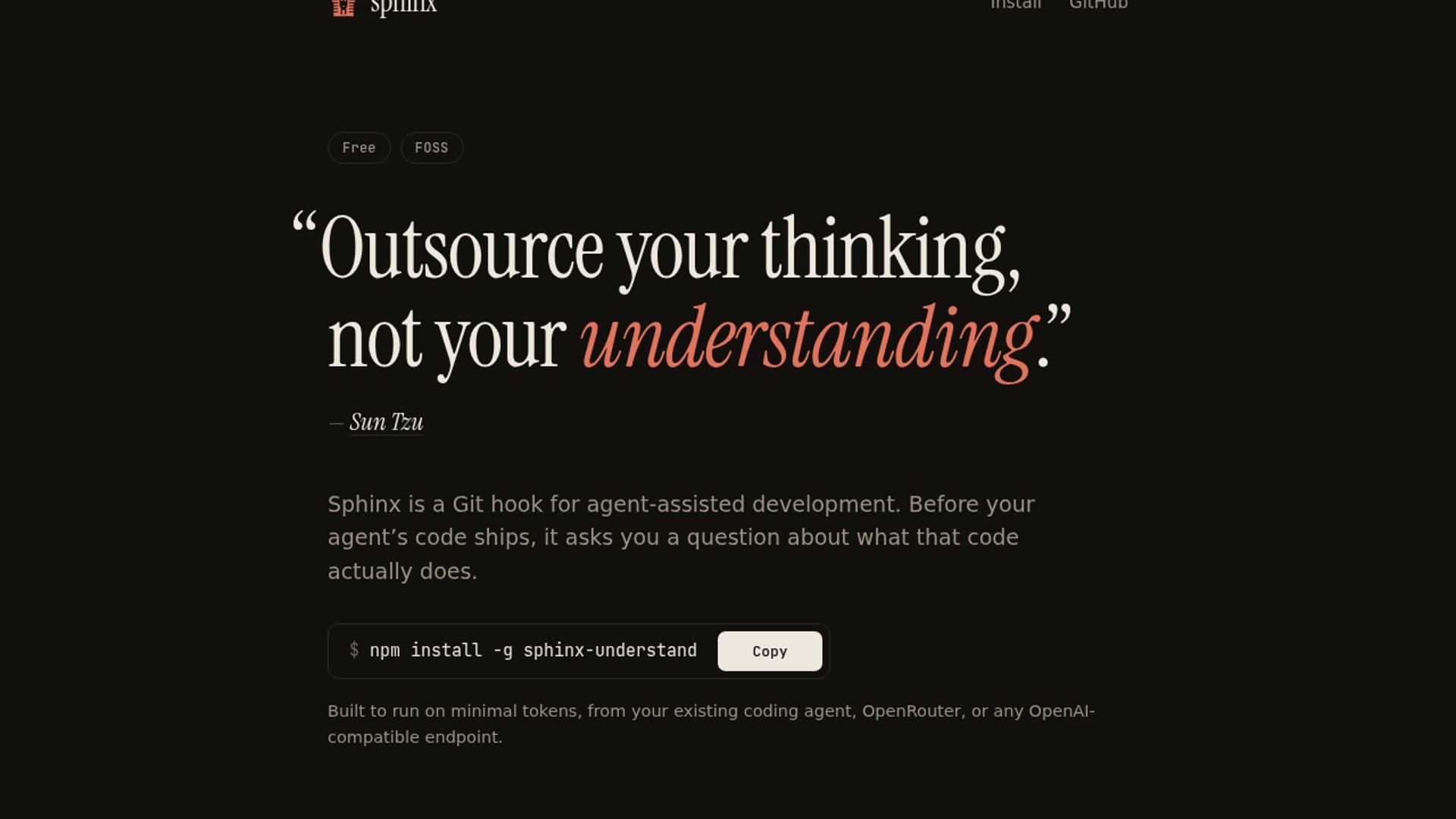 Sphinx quizzes developers before AI code ships