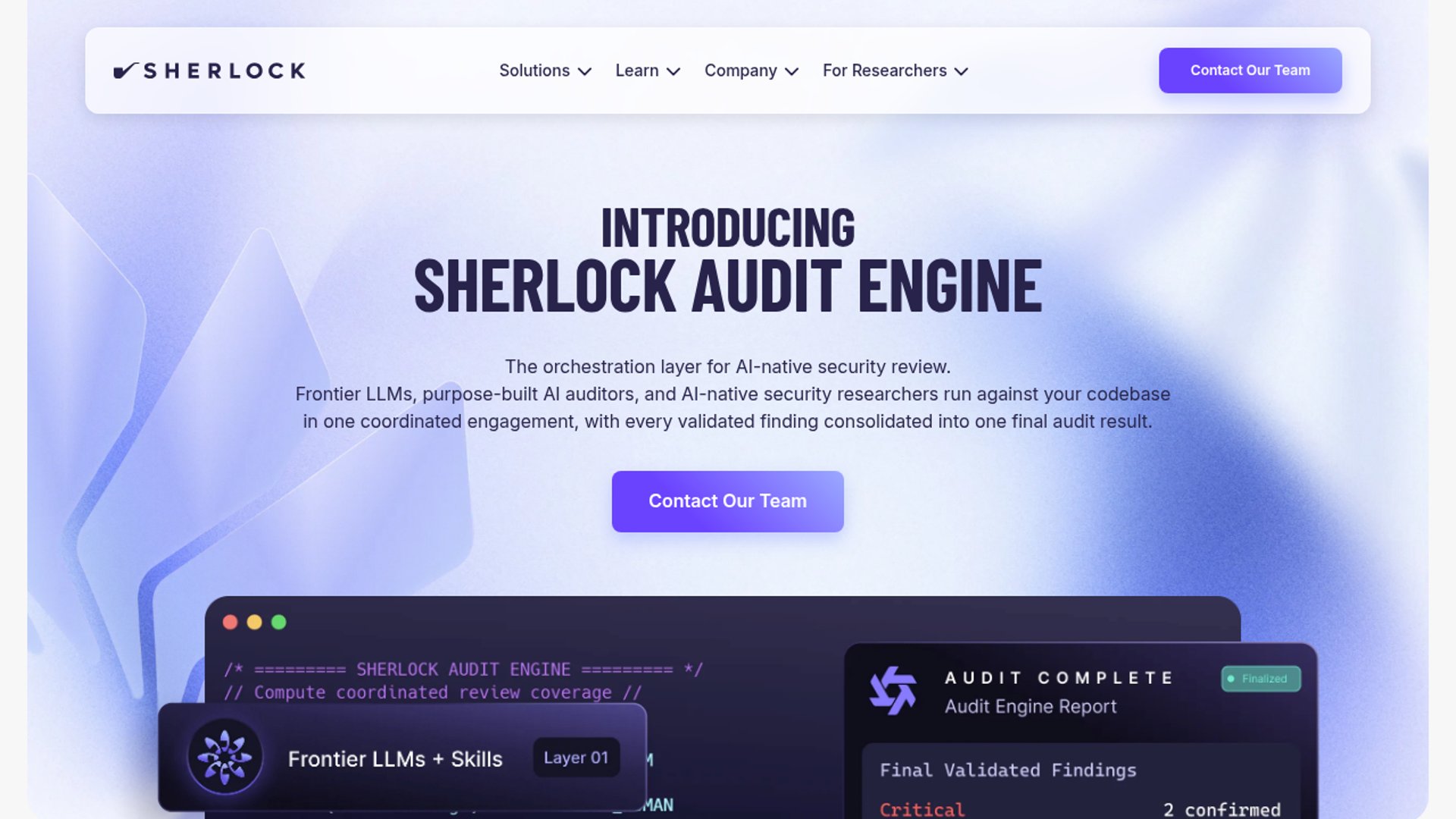 Sherlock Audit Engine Adds Self-Serve Reviews