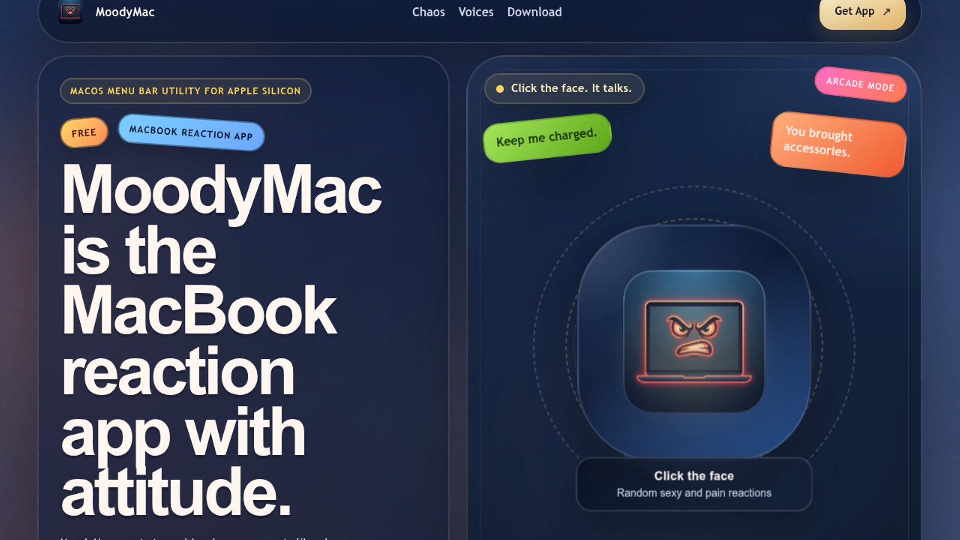 MOODy turns Mac desktop into living surface