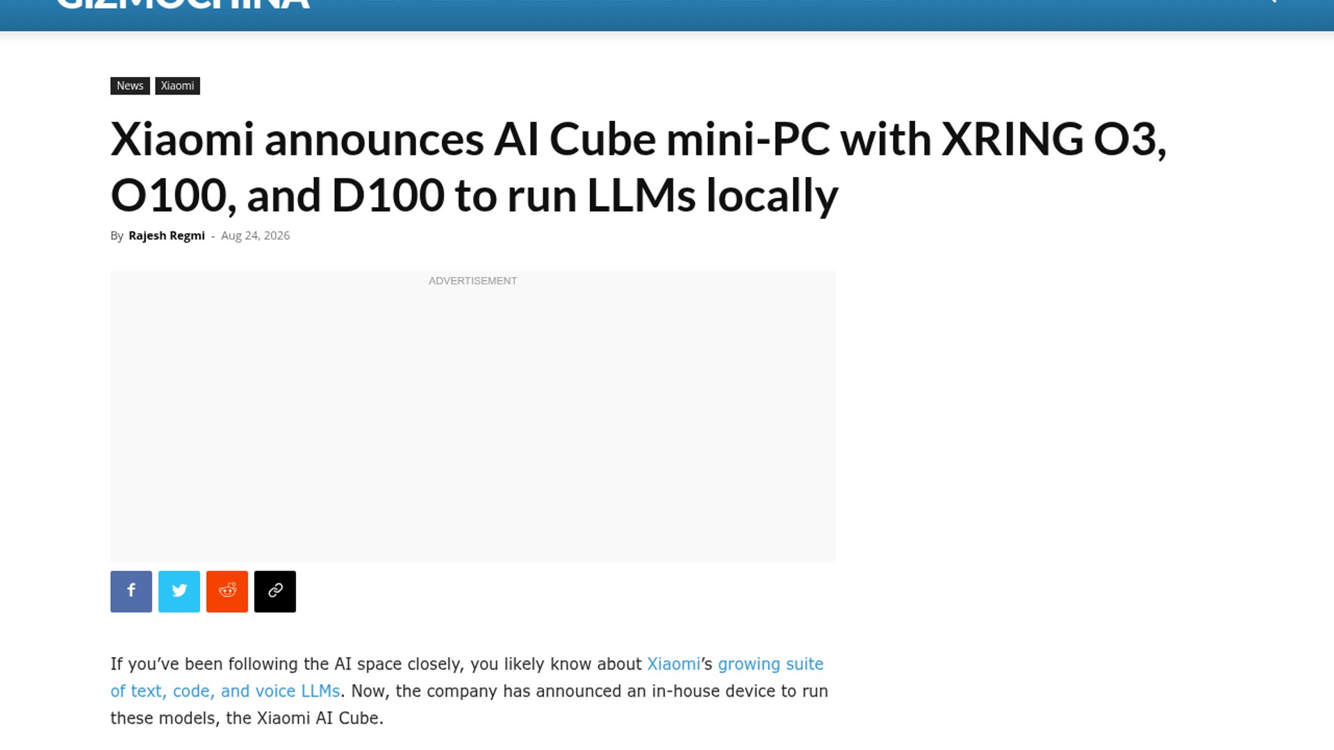 Xiaomi AI Cube Demonstrates 120B Local Inference