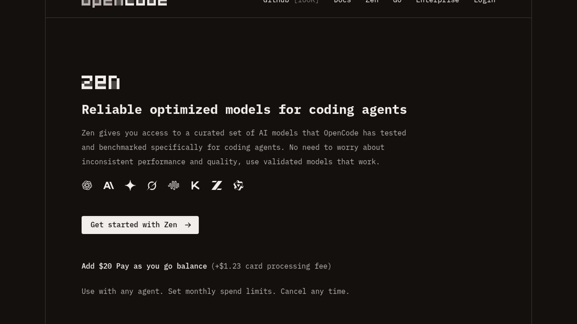 OpenCode Zen adds support for grok-build-0.1