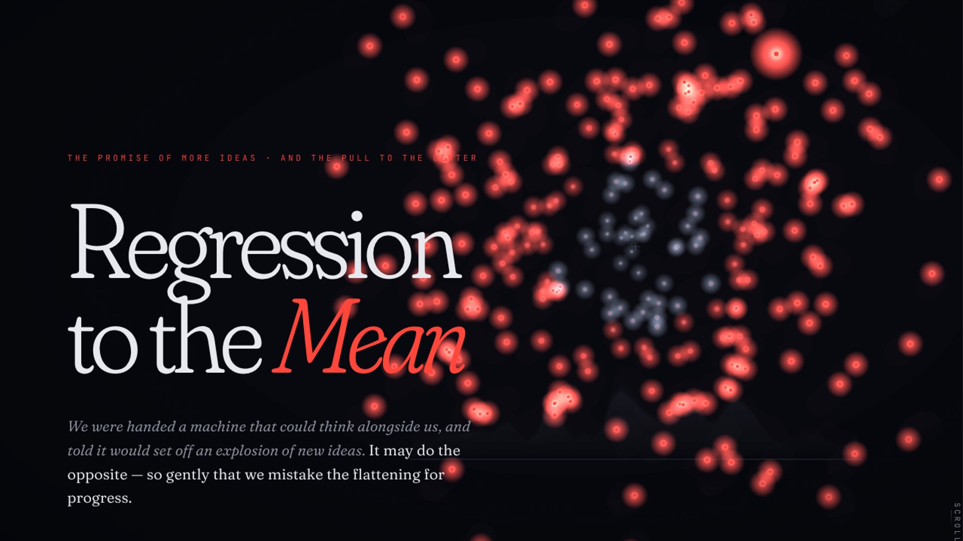 Interactive essay warns LLMs flatten culture