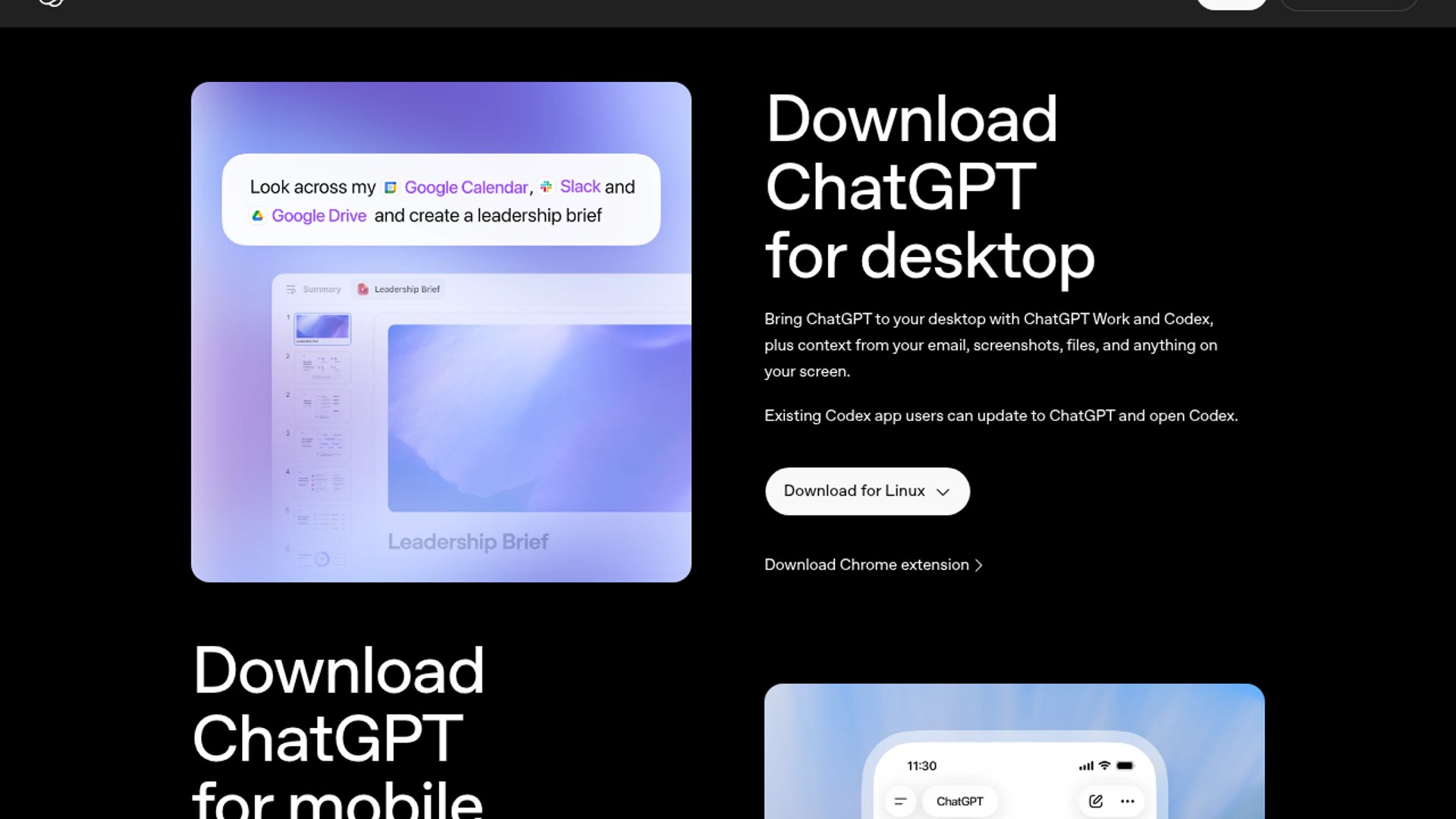 ChatGPT Desktop Adds Media Tabs, URL Autocomplete