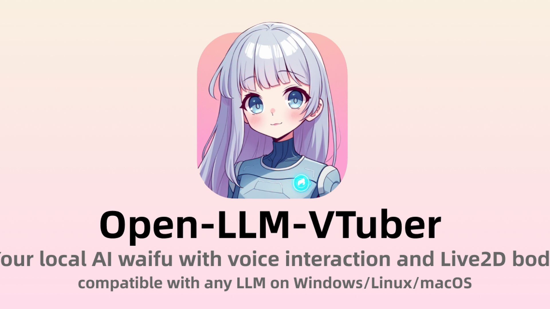Open-LLM-VTuber is an open-source project that brings AI-powered voice companions to life by connecting LLMs with responsive Live2D avatars.