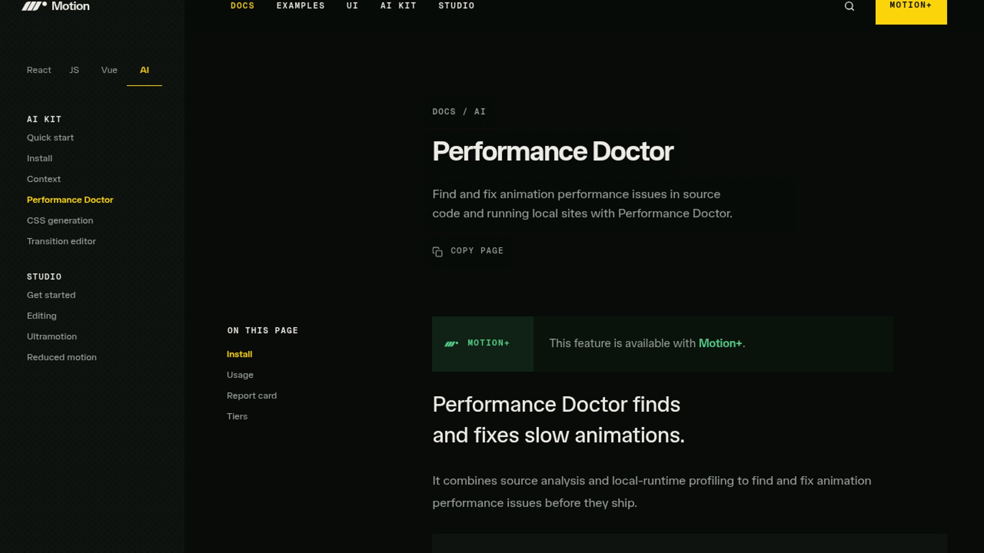 Motion launches Performance Doctor for animation audits