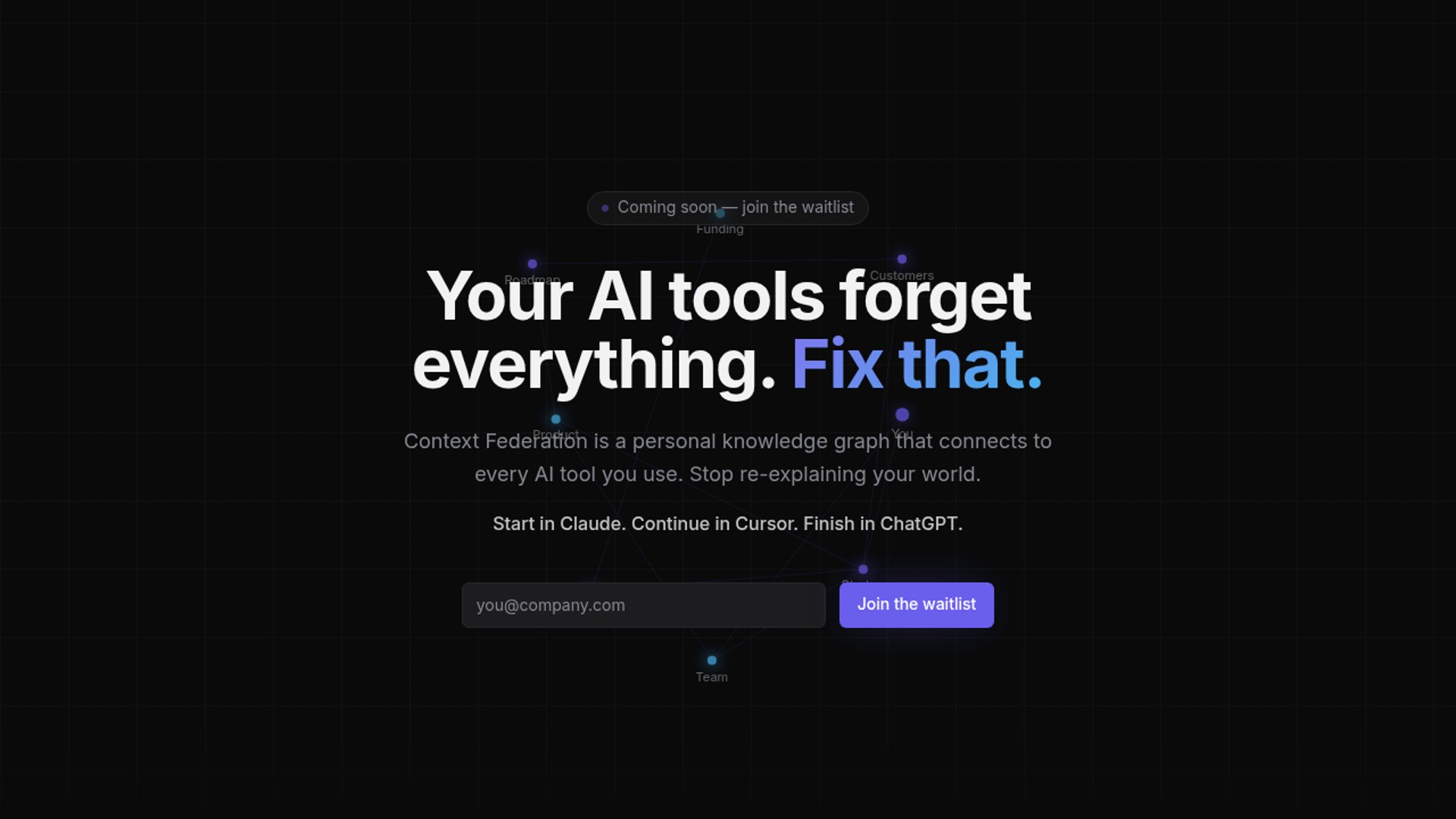 Context Federation bets on structured local memory