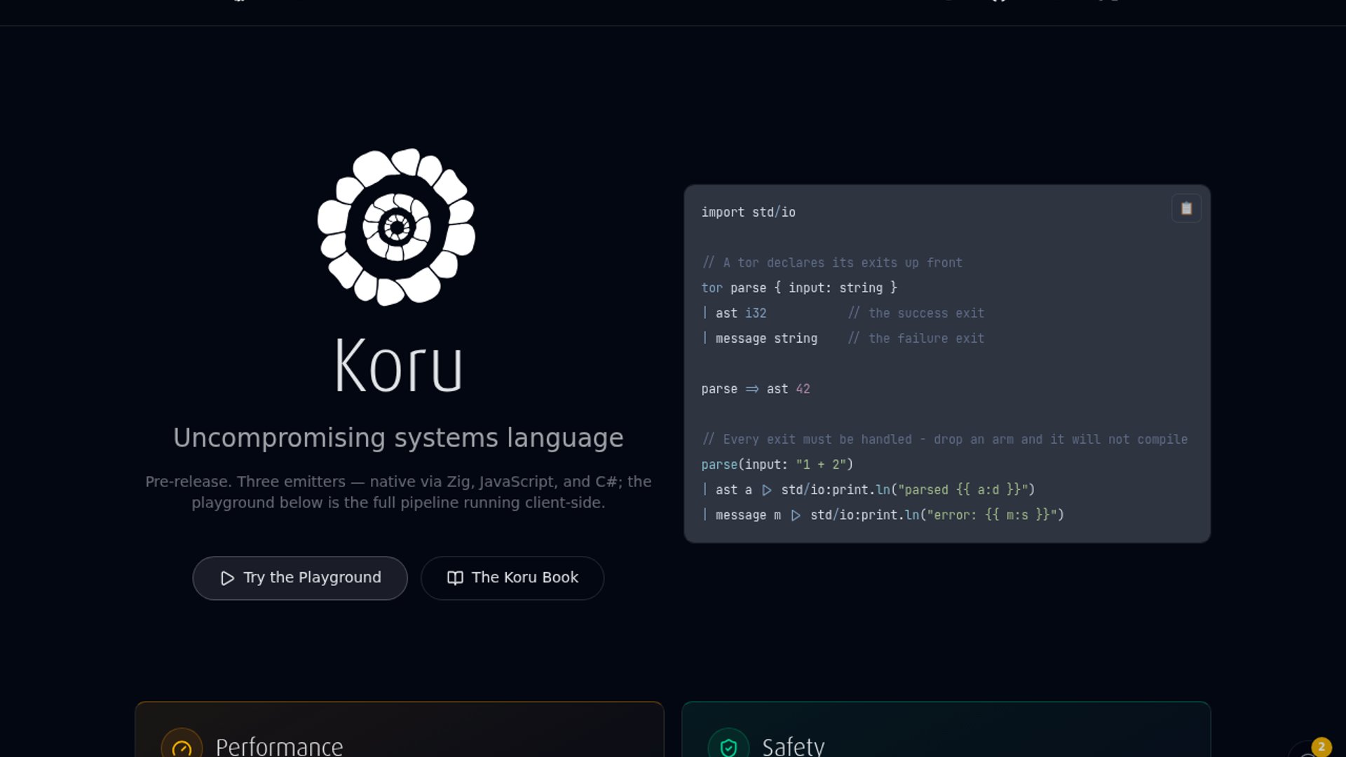 Koru Adds Experimental .NET Backend