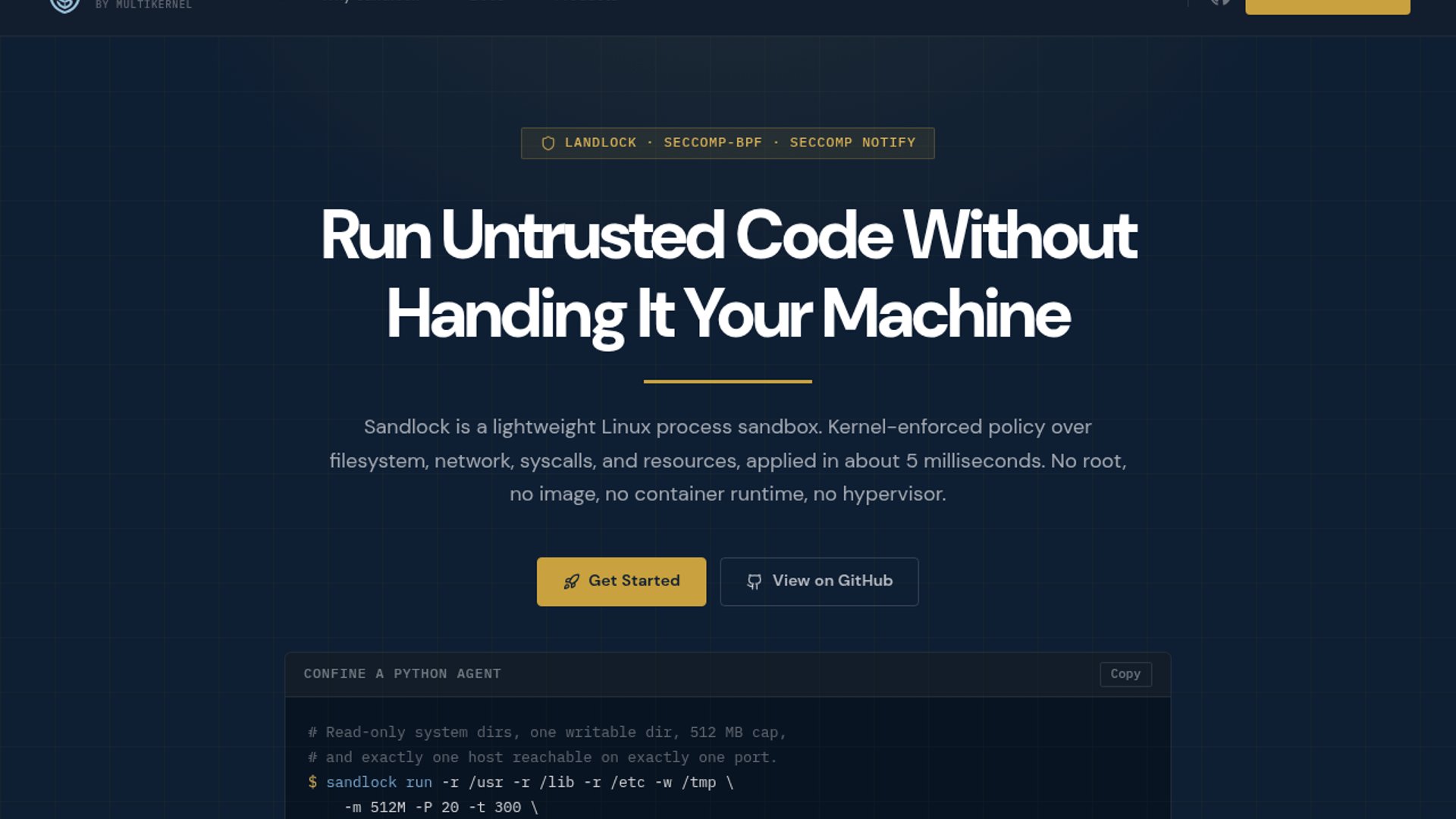 Sandlock 0.8.8 introduces deferred agent commits