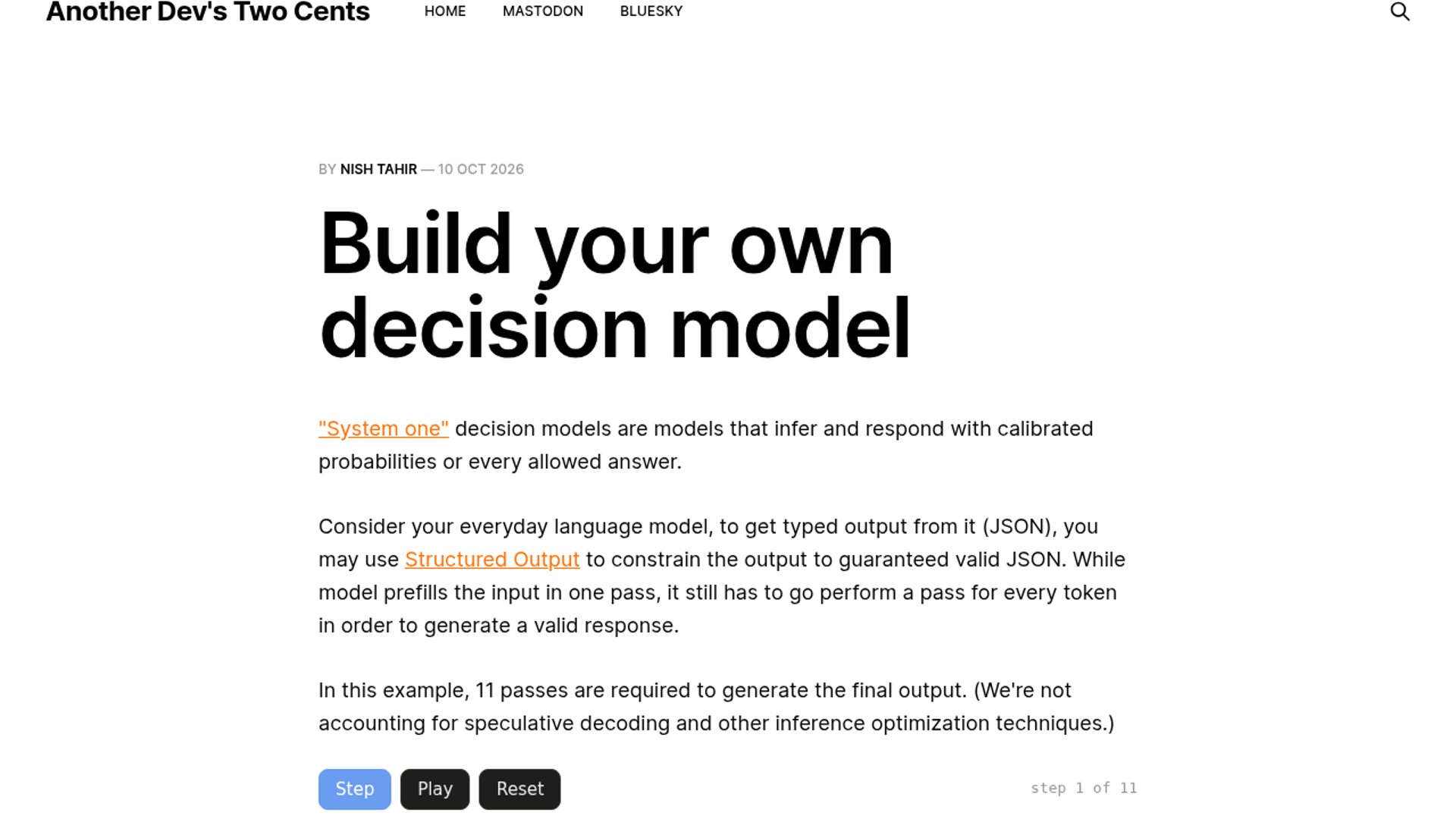 Decision Models Make LLM Routing One-Pass