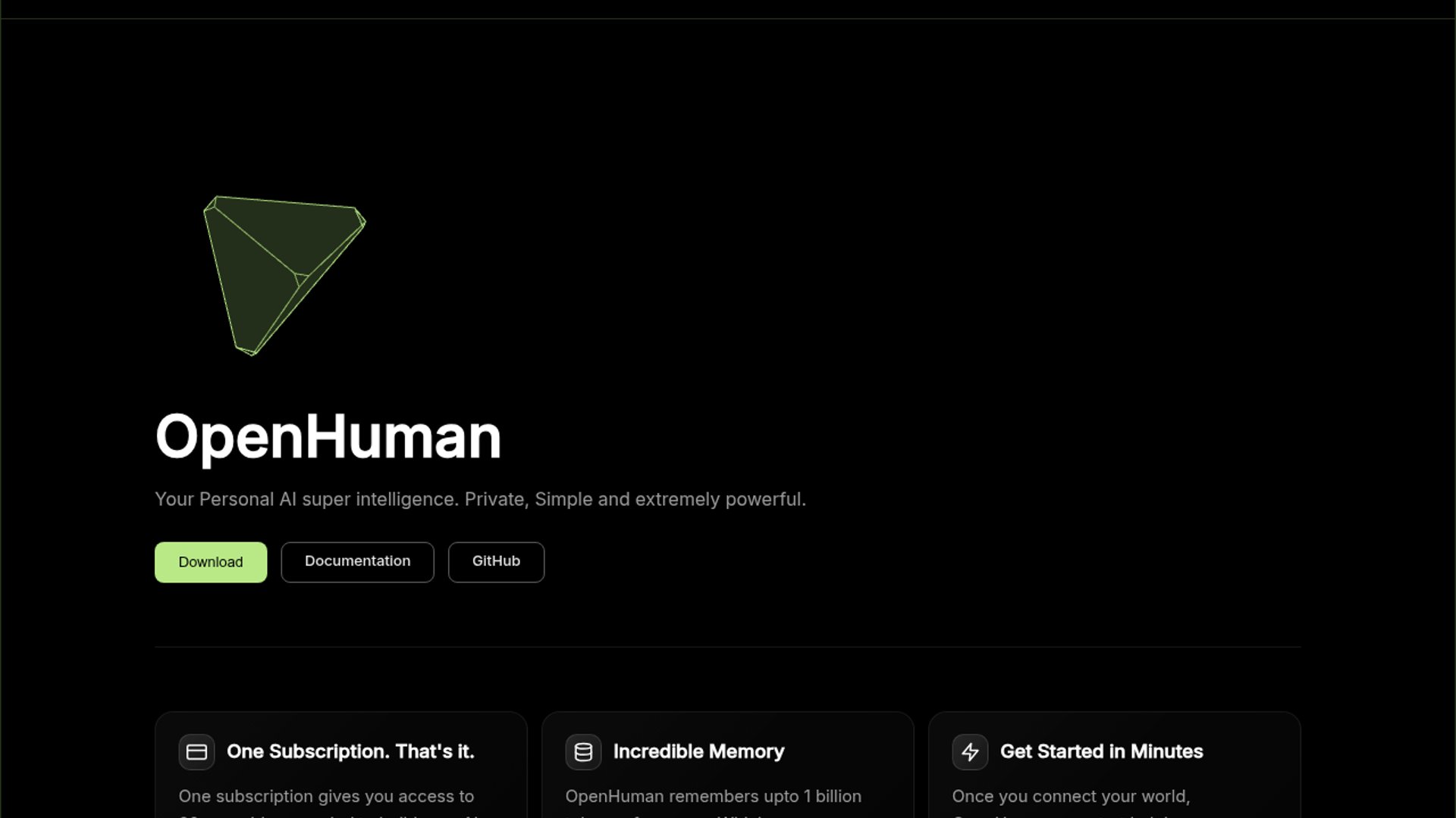 OpenHuman agent launches with local memory tree