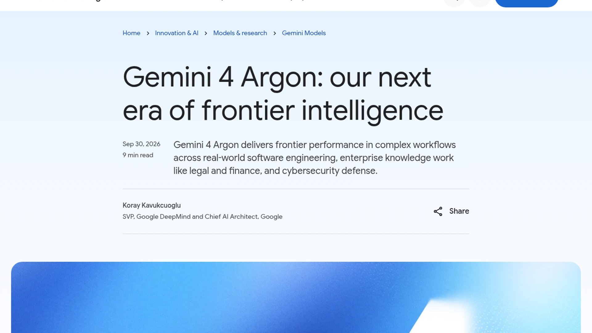Google Unveils Gemini 4 Argon