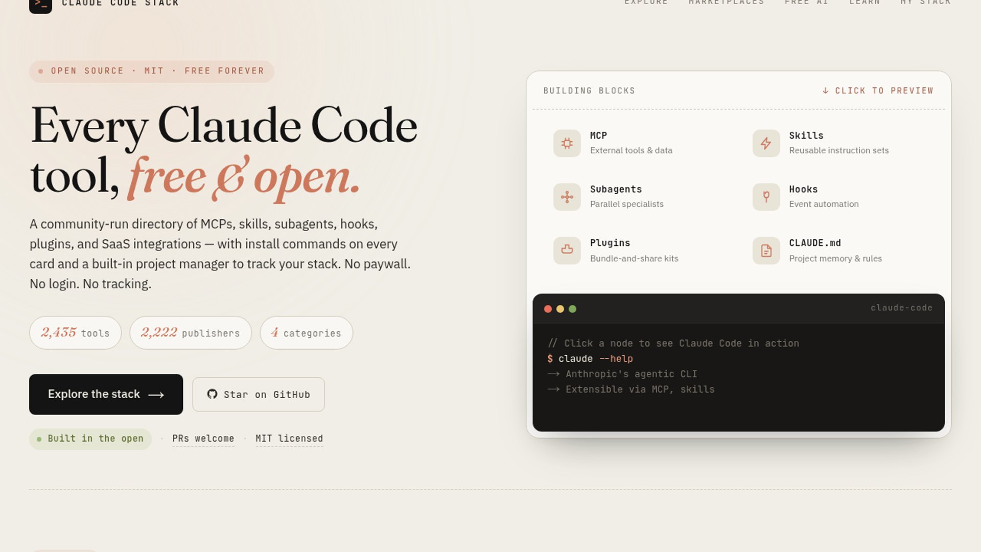 Claude Code Stack Maps Agent Ecosystem
