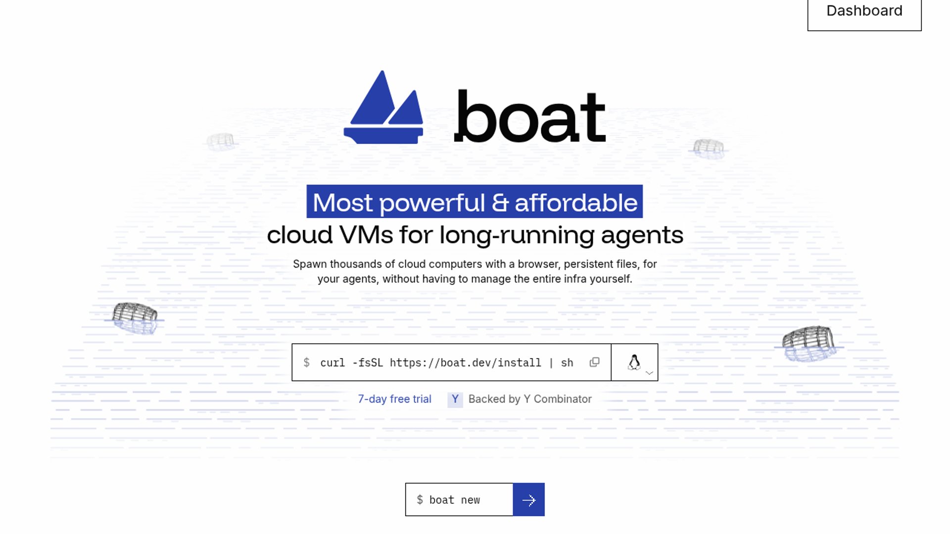 Boat targets cheaper, faster agent VMs