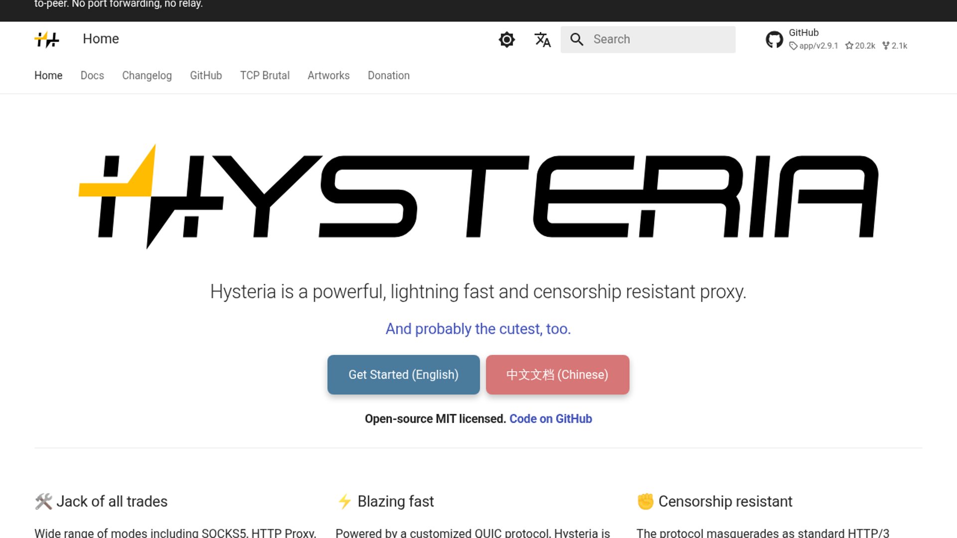 Hysteria 2.9 adds P2P NAT hole punching