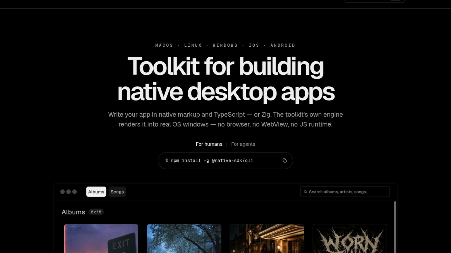 Native SDK v0.5 compiles TypeScript to native
