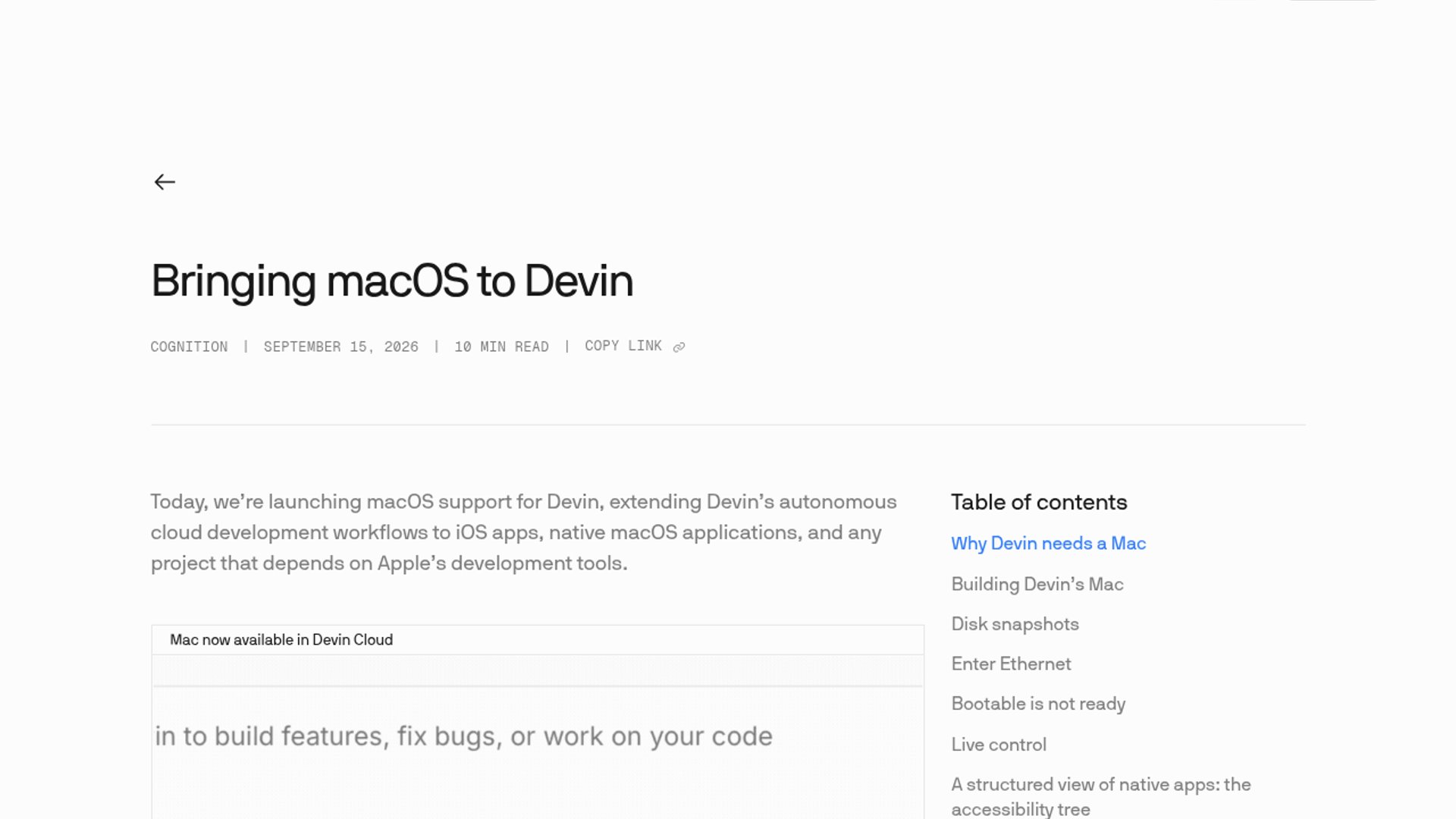 Devin Cloud Adds macOS Workspaces