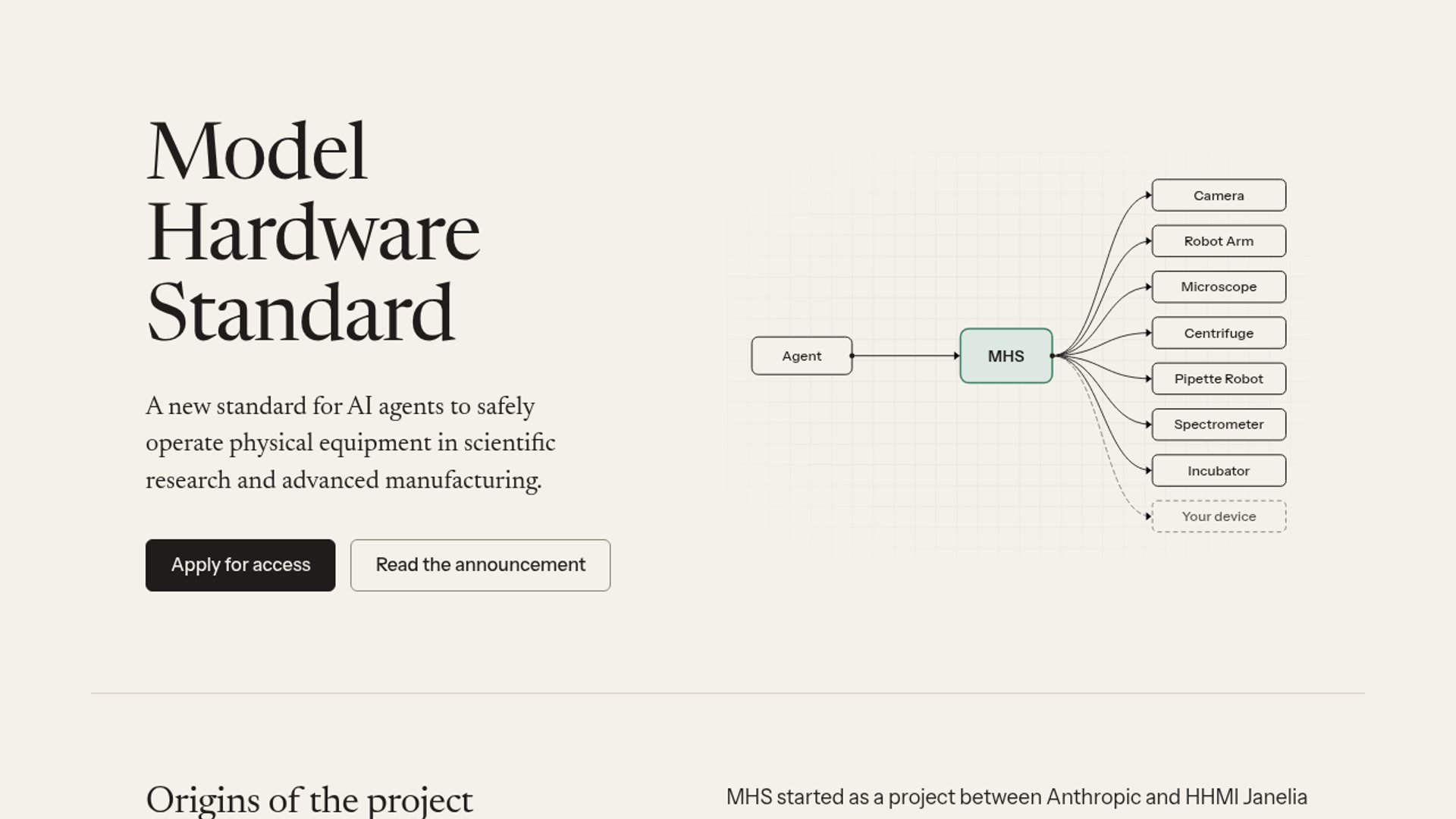 Anthropic previews Model Hardware Standard