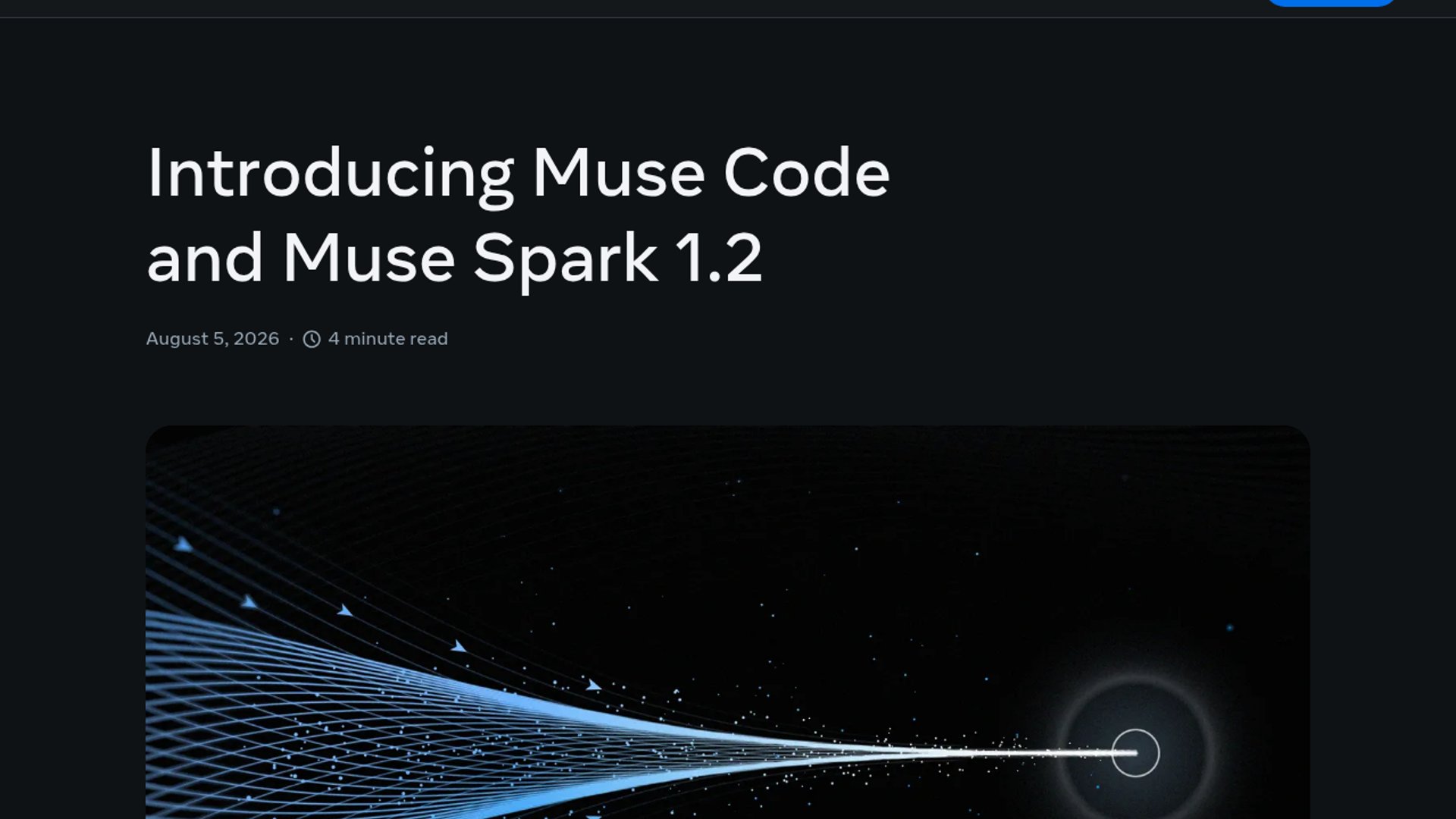 Meta launches Muse Code, a terminal coding agent powered by Muse Spark 1.2 for long-horizon software development.