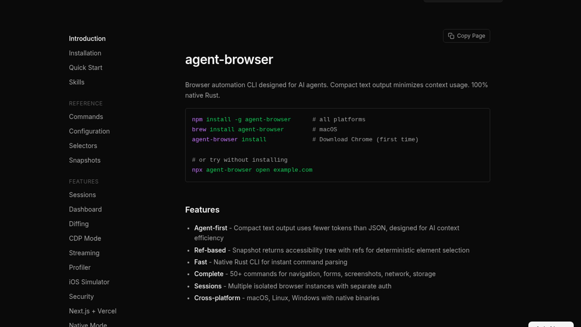 Agent Browser v0.27 adds React introspection