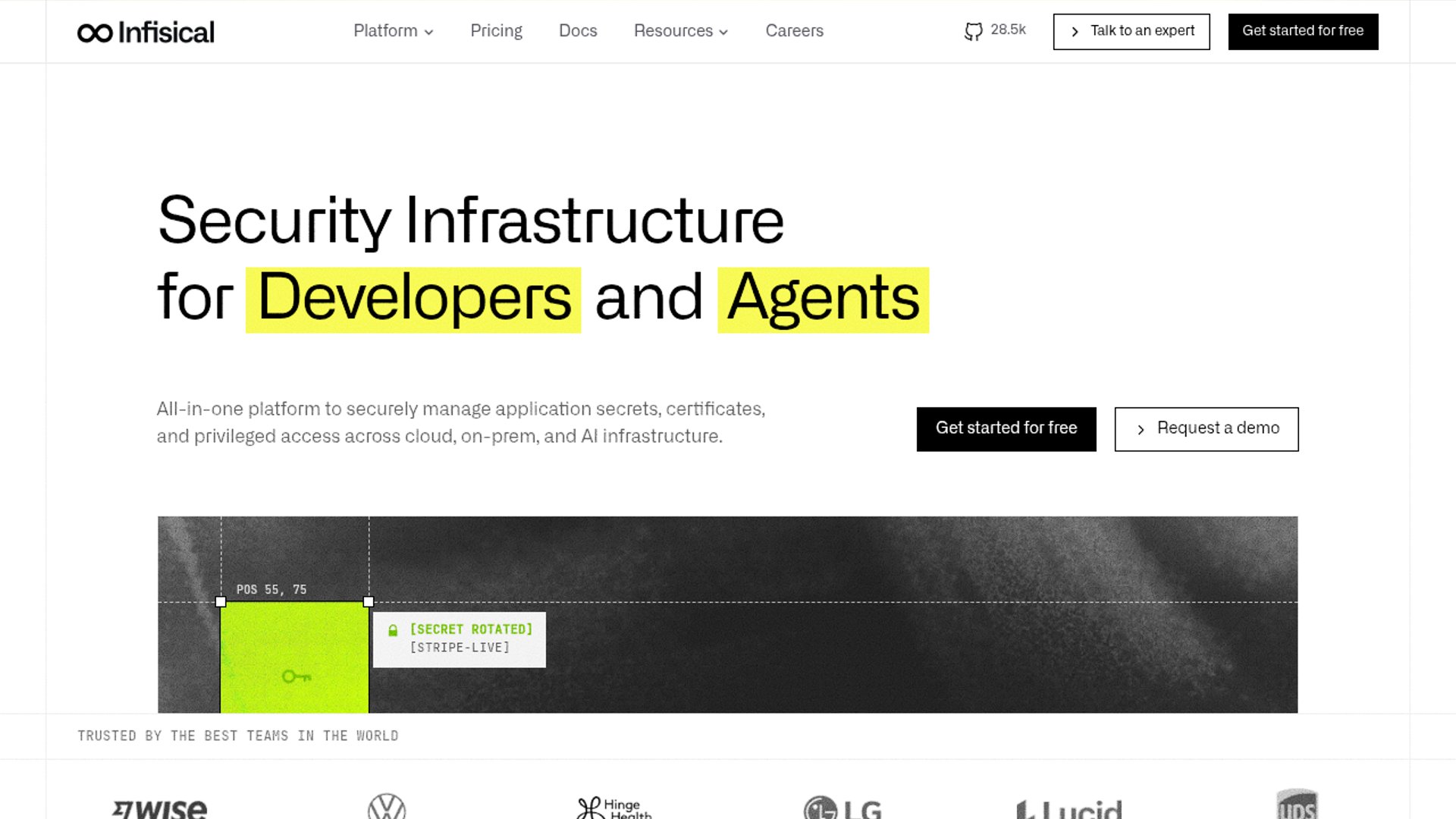 Infisical Agent Proxy hides authentic credentials from AI agents