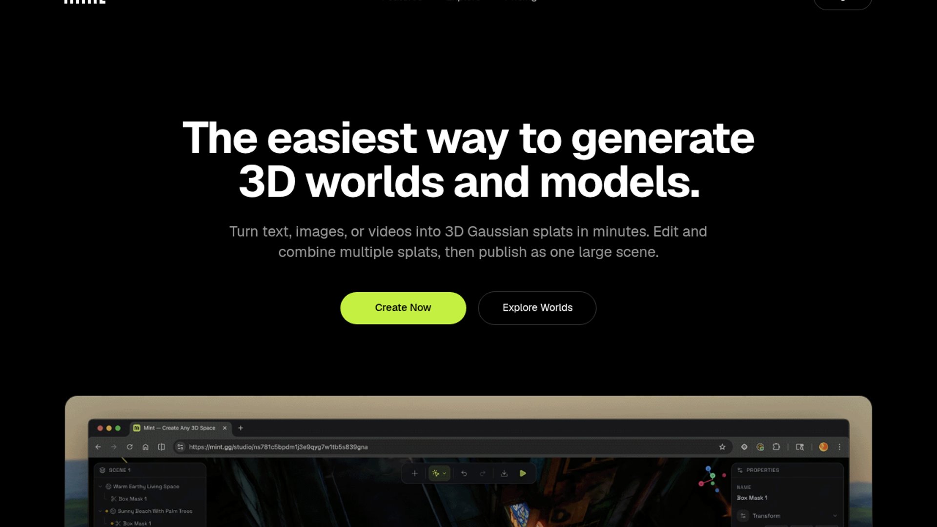 Mint.gg adds natural language 3D editing