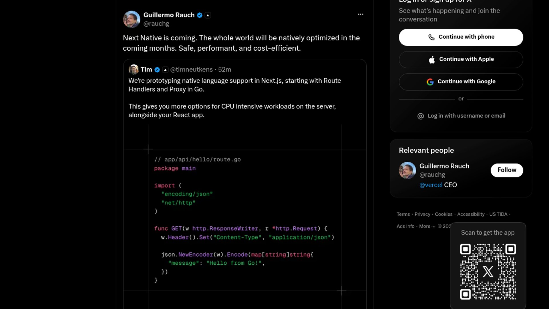 Next Native Teases Native-First Next.js Future