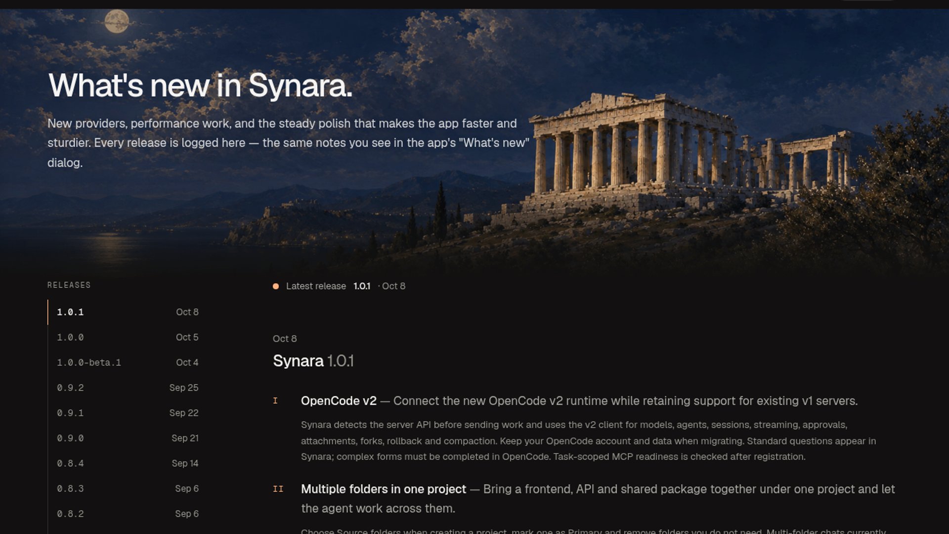Synara 1.0.1 hits Stable with OpenCode v2